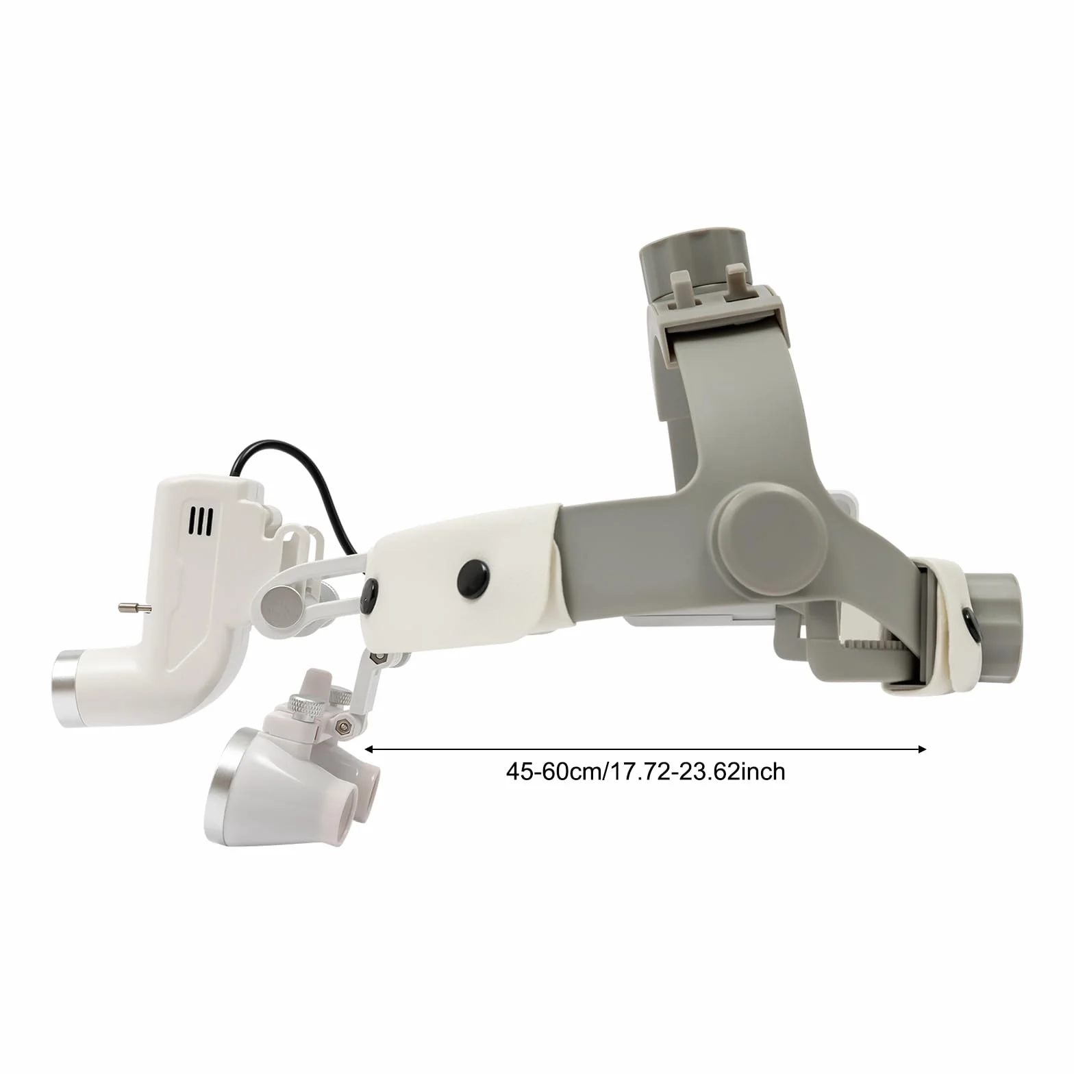 Occhiali da ingrandimento dentista con luce, medici dentali, chirurgici, 3,5 x 420 mm, con lampada regolabile, 5 W, LED, per medicali, chirurgia, cosmetici, chirurgia plastica