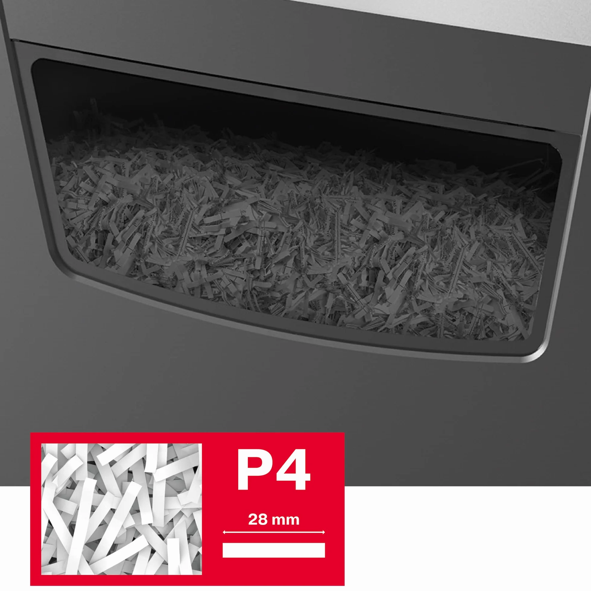 REXEL Momentum X410, Distruggidocumenti Manuale, 11-10 Fogli A4 (70-80 gr/mq), Taglio a Frammento, Livello di sicurezza P-4, per Uso Personale/Home Office, Capacità 23 Litri, 2104571EU