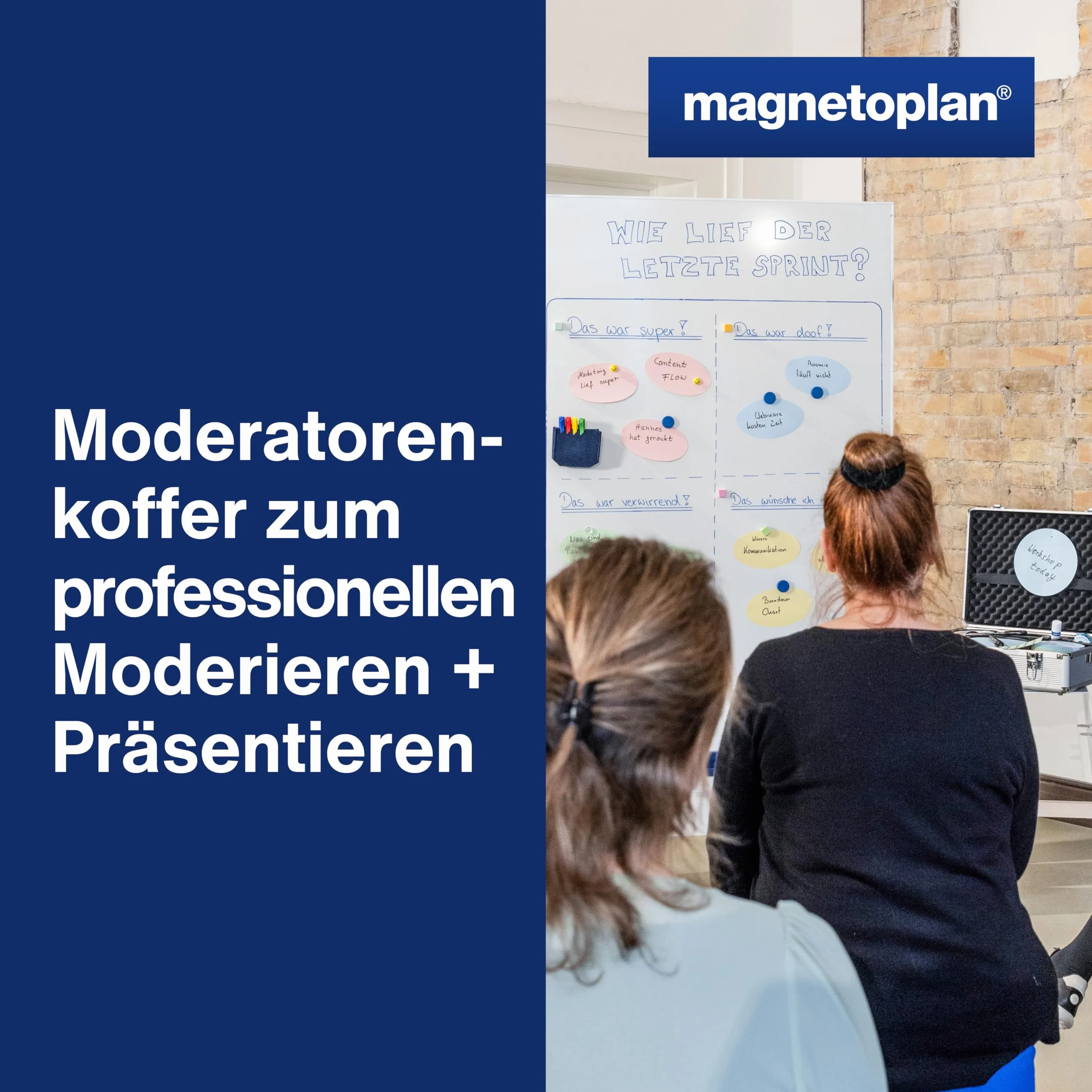 magnetoplan Moderationskoffer, gefüllt