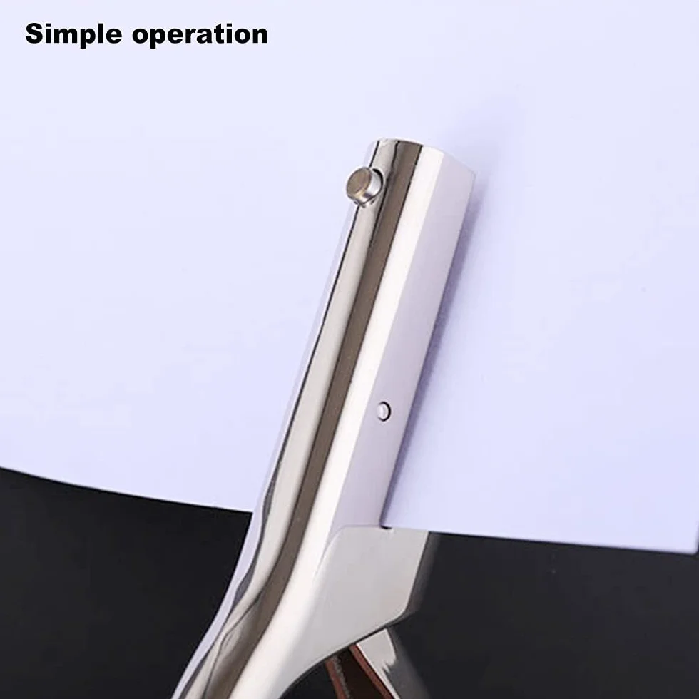 DONGKER Perforatore Foro Singolo,3mm Punzonatrice Portatile per Carta Punzonatore Manuale per Ufficio Scuola Finitura Carta