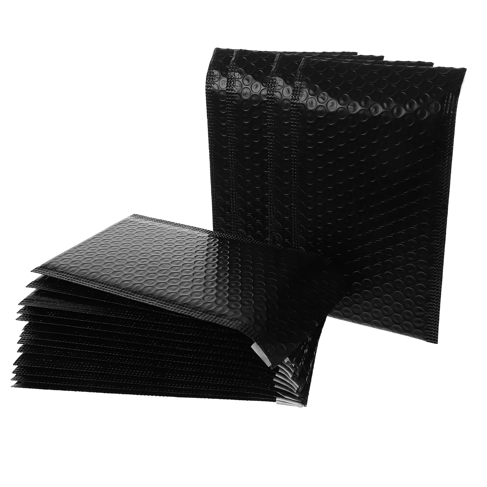 50 Buste Imbottite Nere 15x20x4cm per Spedizioni Resistente all Acqua allo Strappo in Pe Chiusura Autoadesiva per Spedizioni a Lunga Distanza e Elettronica