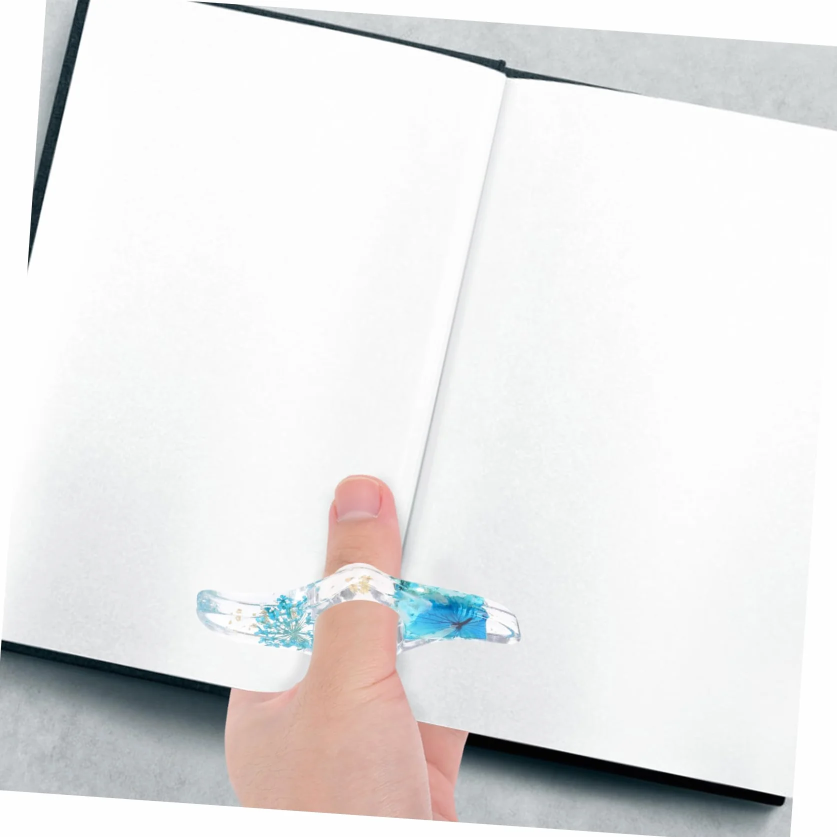 Porta Pagine di Libri in Plastica Resistente, Supporto di Lettura Multifunzione Foro Levigato