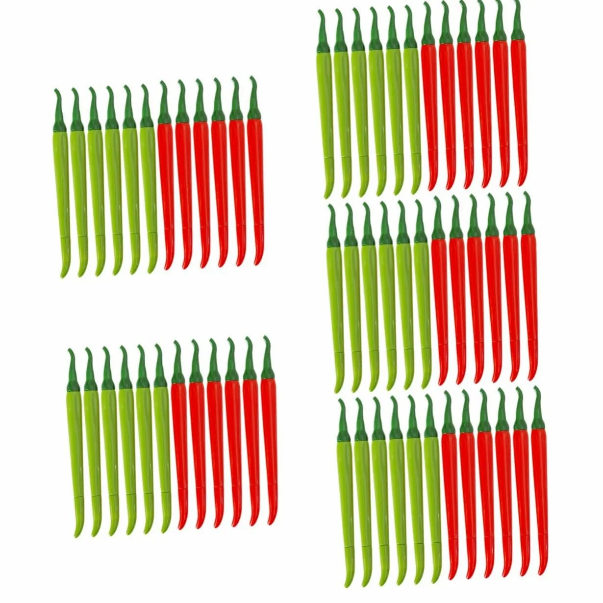 60 Pezzi Penne Gel Punta Fine Forma di Peperone di Penne Colorate per Studenti e Ufficio Scrittura Liscia e Portatile Regalo Originale per Amici