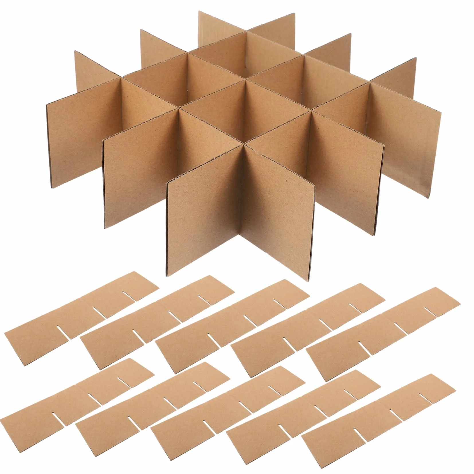 Mobestech 10sets Divisori Per Scatole Cartone Divisori Regolabili Per Traslochi Protezione e Piatti Sicuri e Resistenti Per Imballaggio e Spedizioni