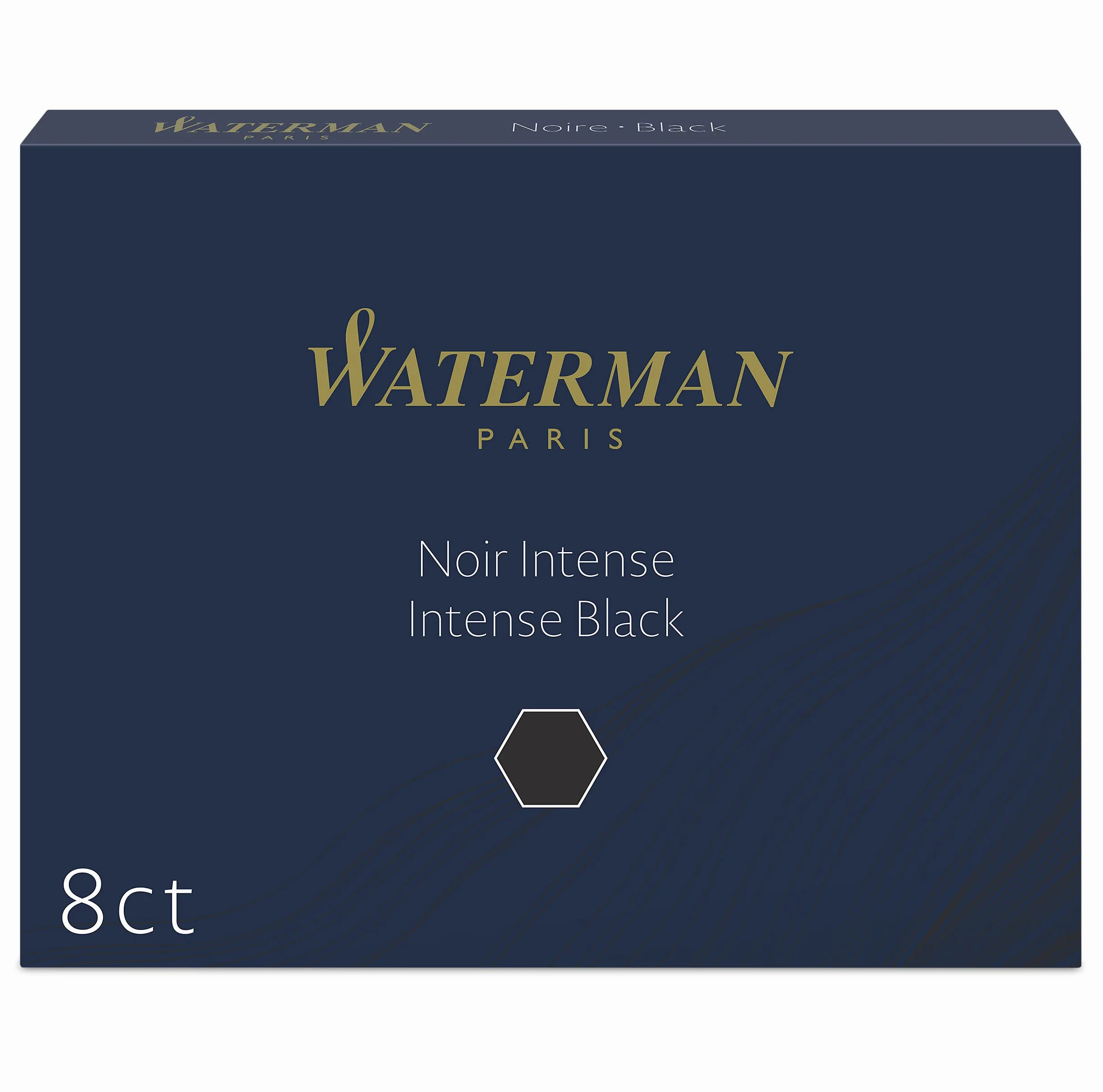 Waterman cartucce inchiostro penna stilografica nero intenso 8 pezzi