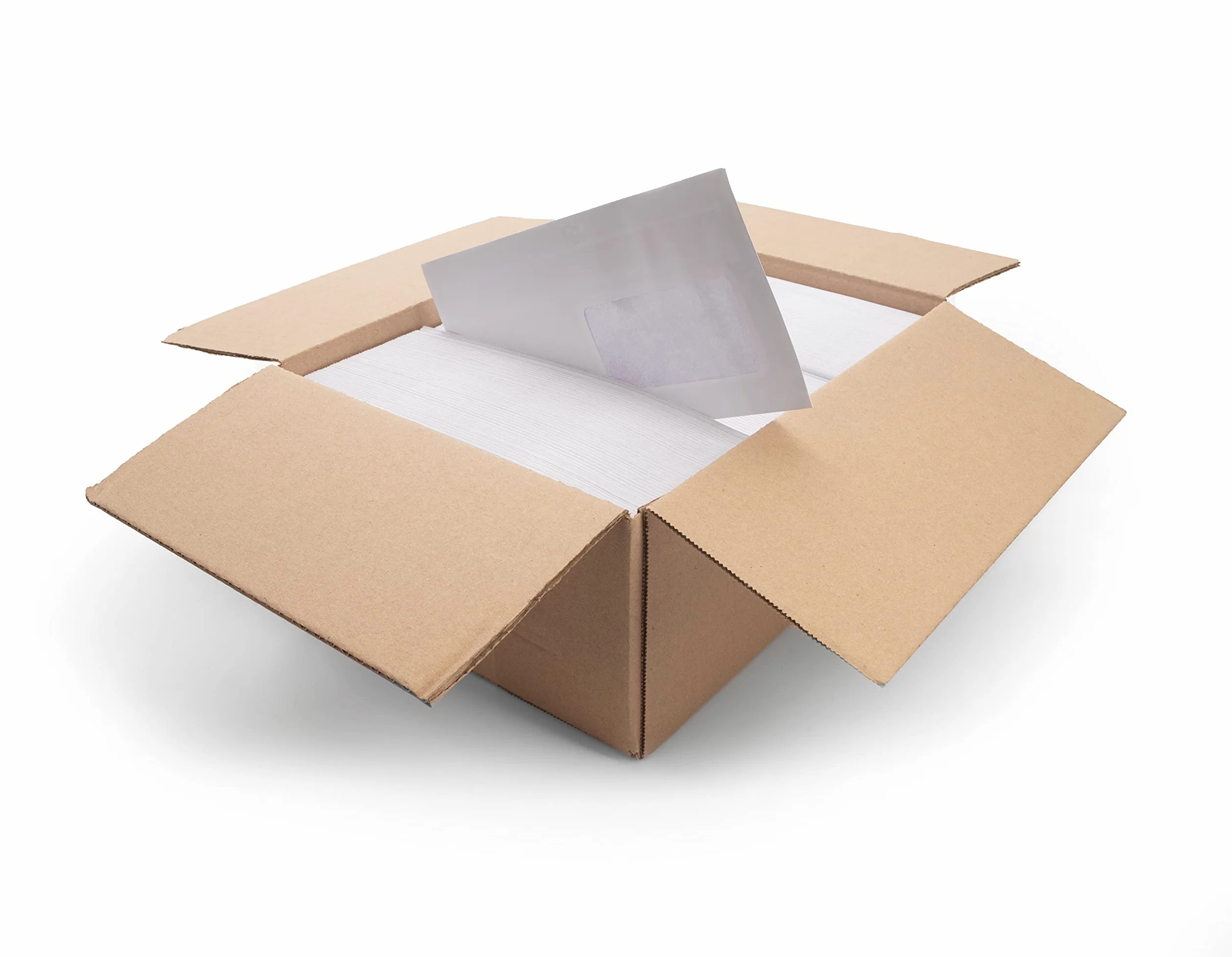 Oxford 100102009 Scatola di 500 buste autoadesive formato 110 x 220 mm con finestra 45 x 100 mm bianco