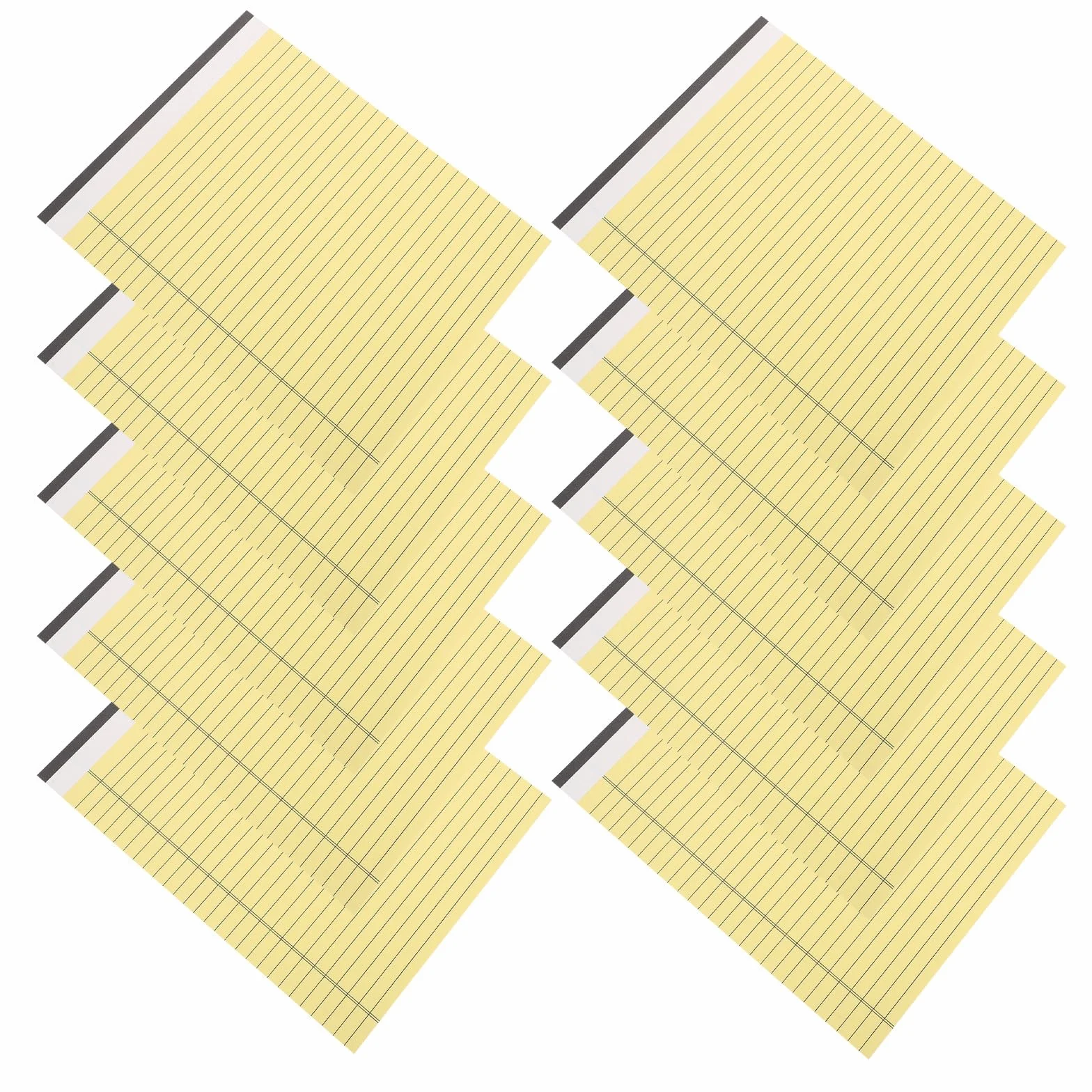 Abaodam Blocco Note a Righe 10 Pezzi Carta Doppia Facciata 20,3X28 CM per Ufficio e Appunti Scuola Università