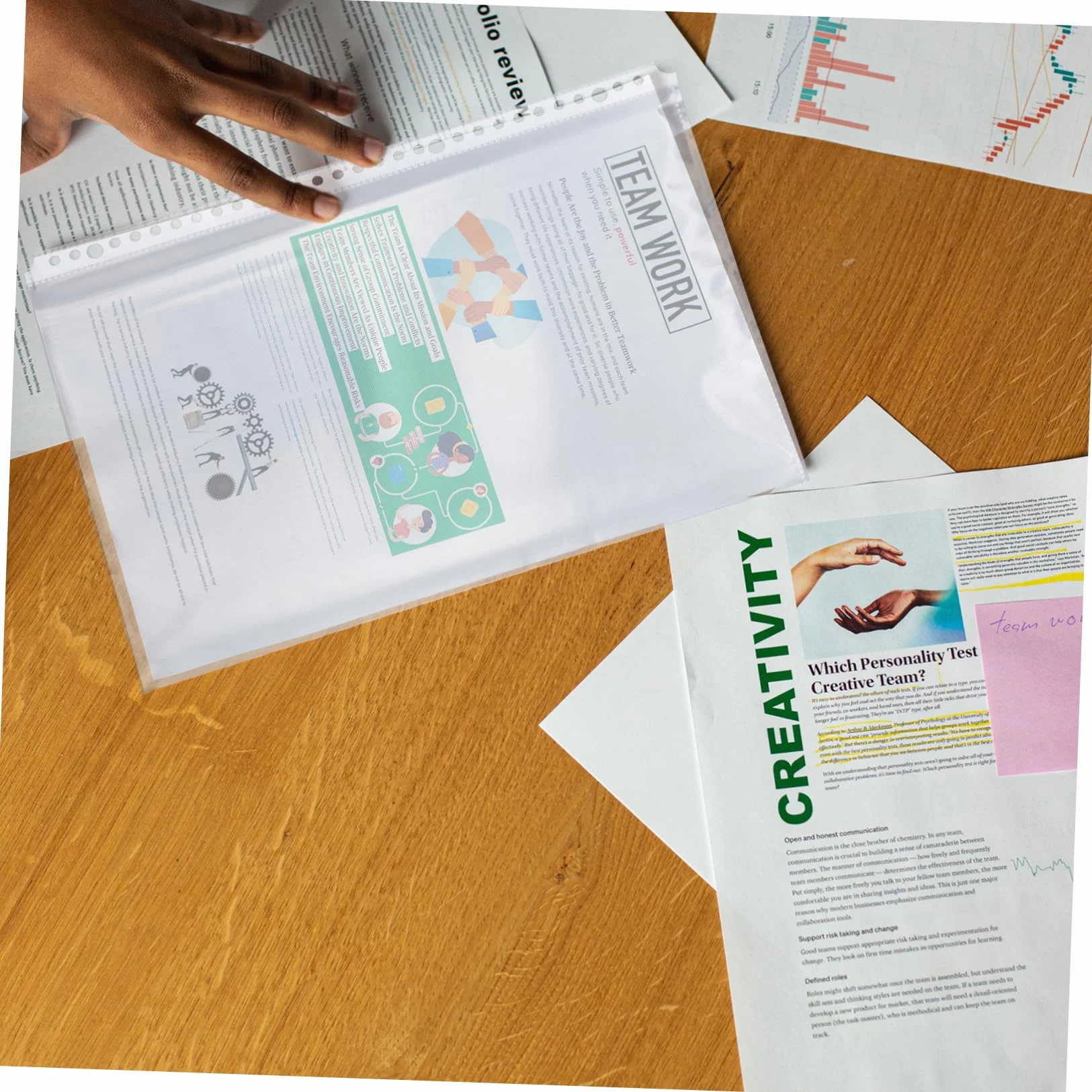 Buste Interne per Raccoglitore 100 Pezzi Plastico 30 Fori A4 | Trasparente, Design Non Statico, per Scuola e Lavoro, Formato Fogli, Inserimento Ordinato