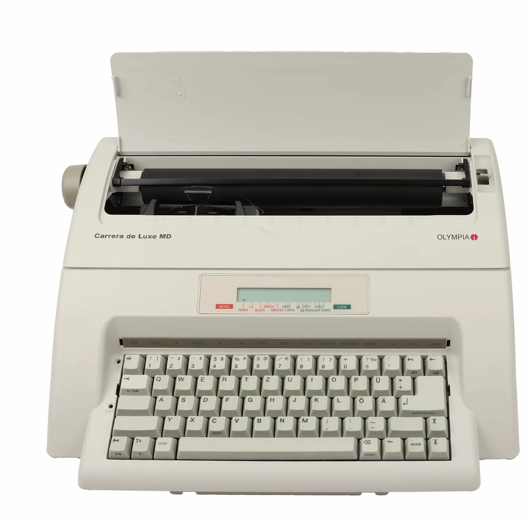 Olympia 252661001 Carrera da luxe MD, Macchina da scrivere elettronica, Bianco