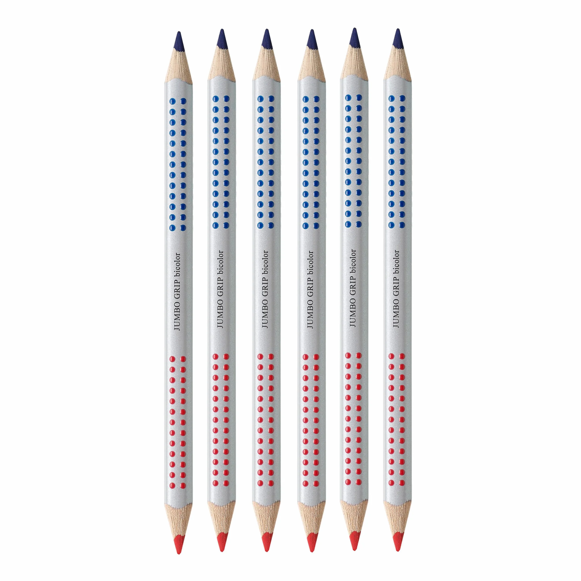 Faber-Castell Matite colorate Jumbo Grip 6 pezzi rosso blu