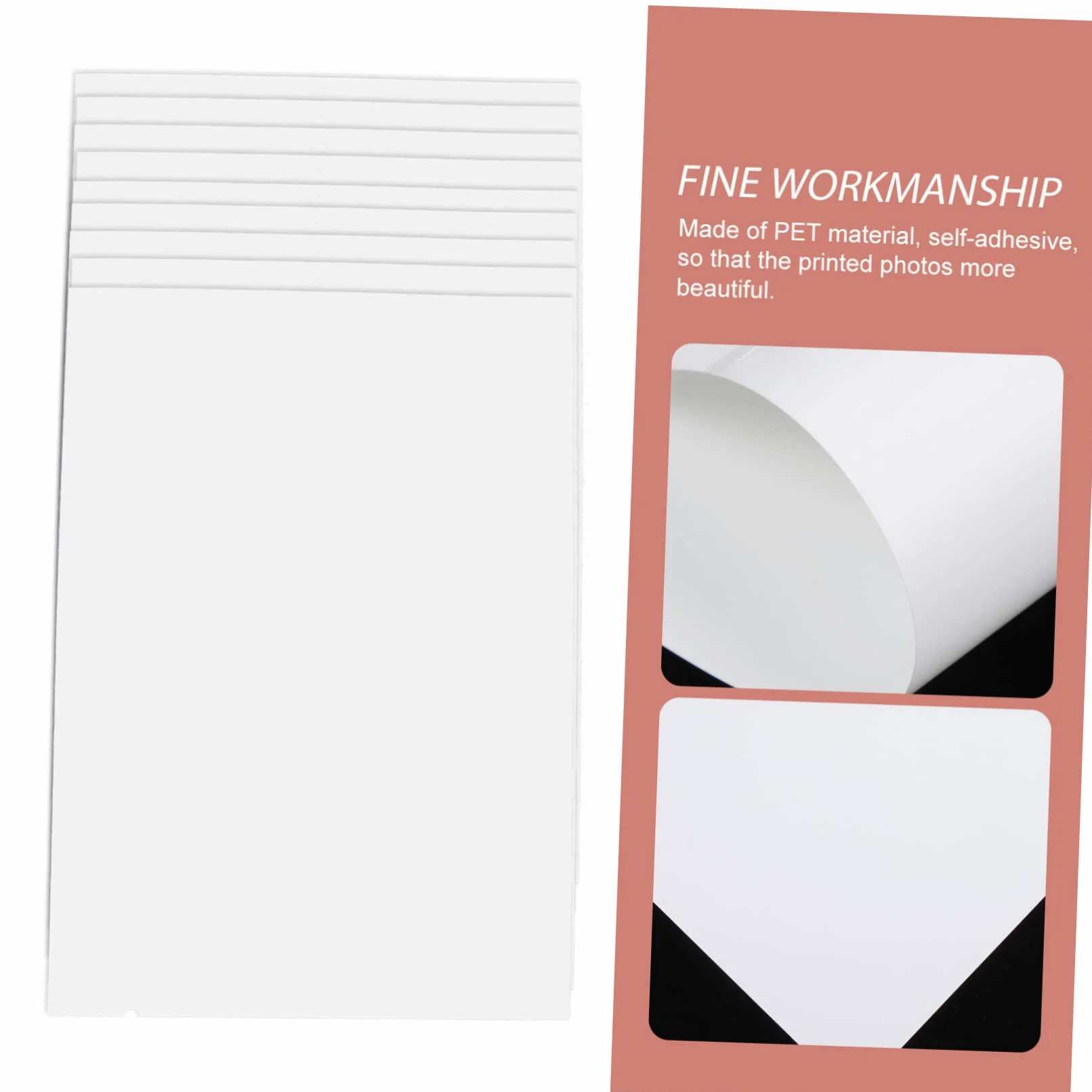 jojofuny 5 Set Carta Fotografica Lucida Doppia Faccia Per Stampanti Inkjet Resistenti Olio E Graffi Alta Definizione Per Foto Vivide Casa E Ufficio 10 Fogli*5