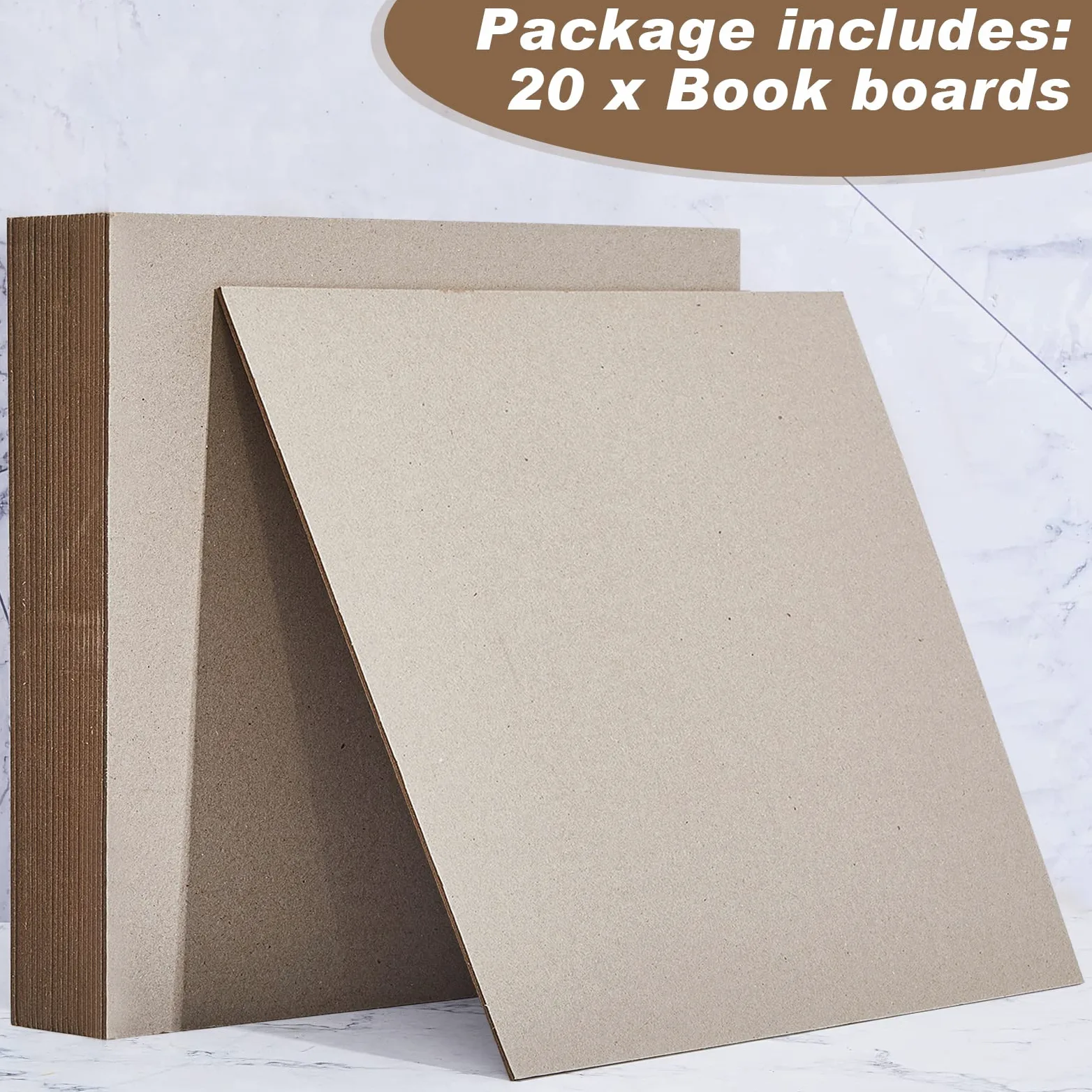 20 pannelli in truciolato, resistenti, per rilegatura, rilegatura, copertina (30,5 x 30,5 cm, 70 pt)