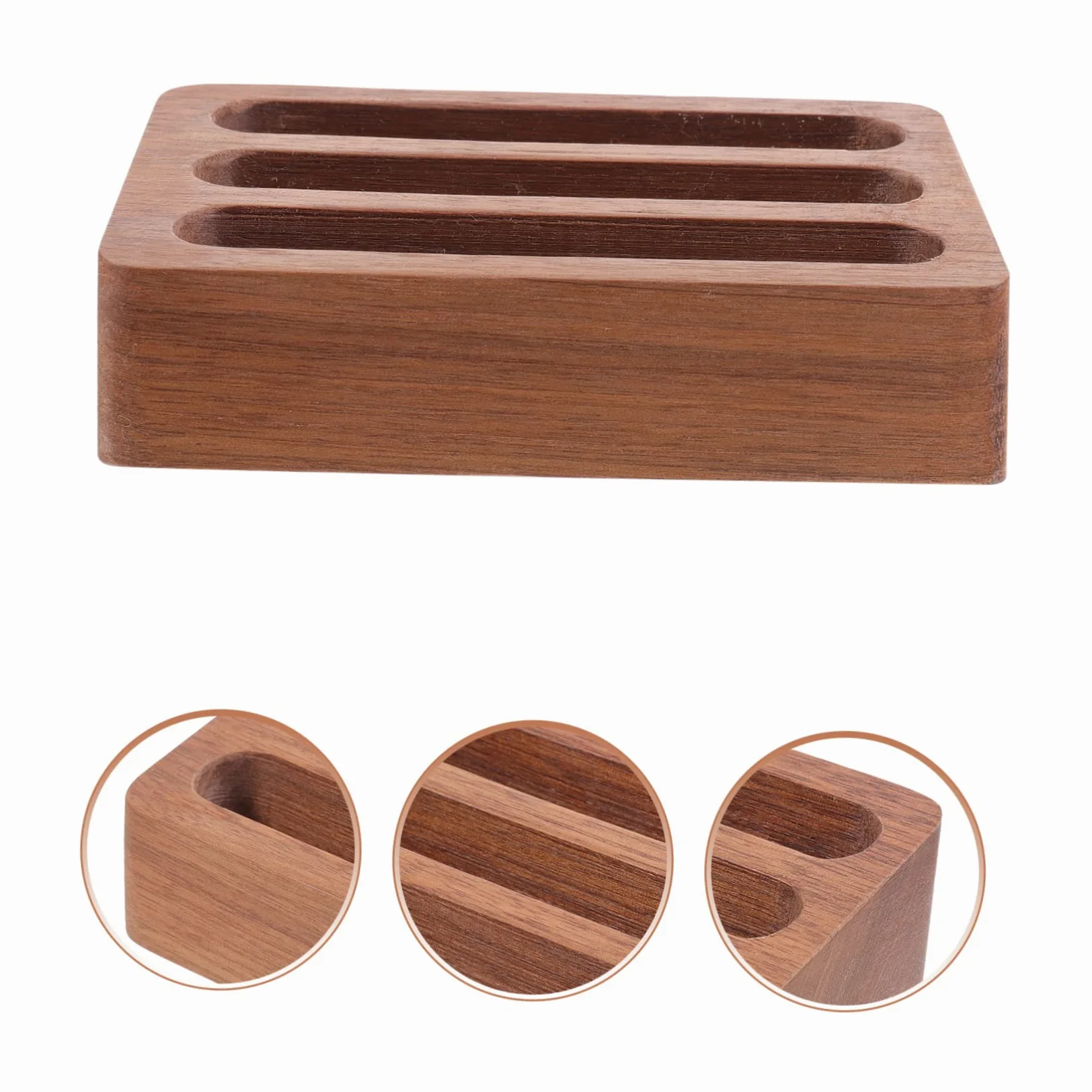 Lurrose 2 Pezzi Porta Biglietti Da Visita in Legno Porta Biglietti Da Visita Accessorio Da Scrivania Organizza Biglietti Elegante Arredamento Per Ufficio