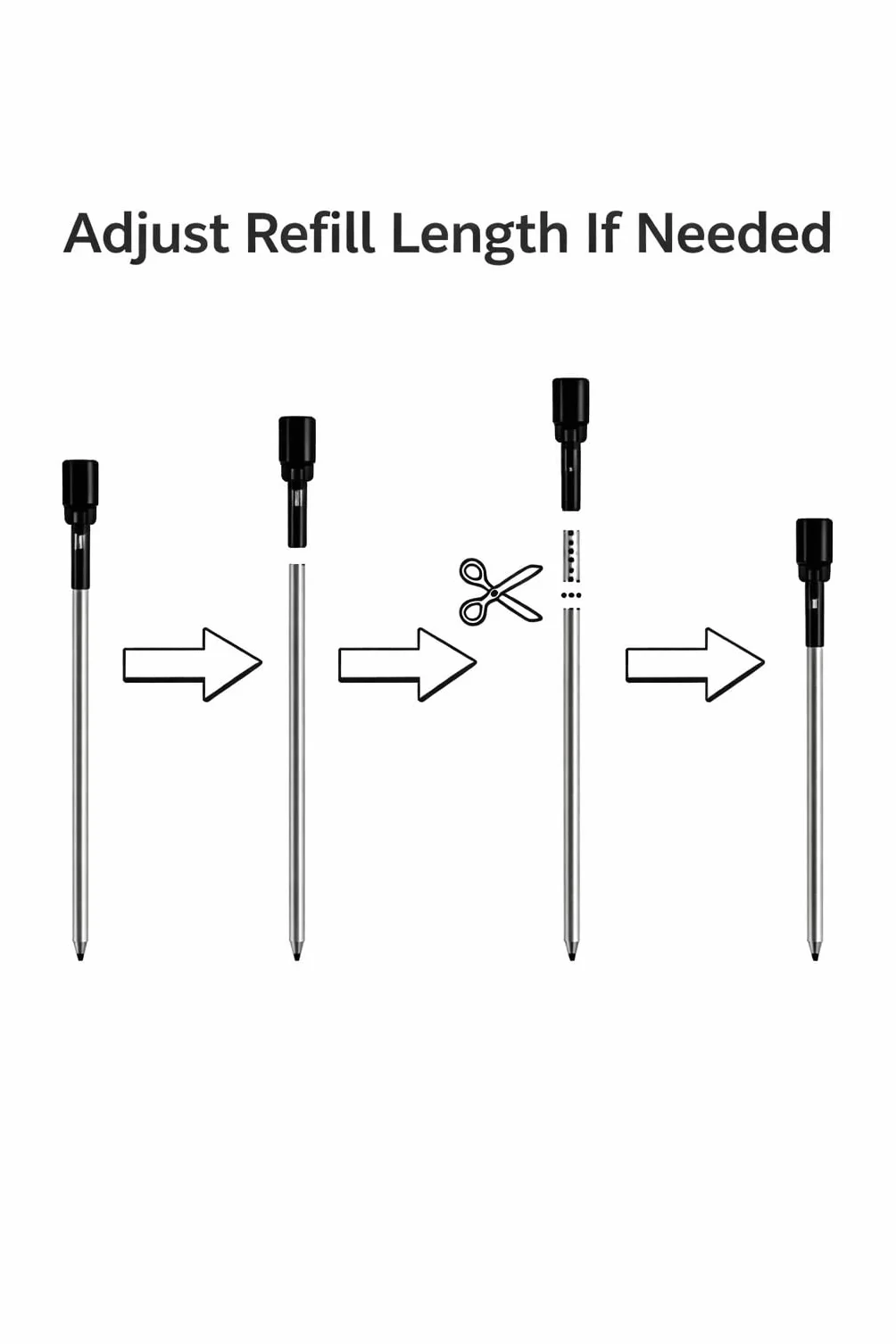 Ricariche per penne a sfera 8,1 cm 5 x INCHIOSTRO NERO