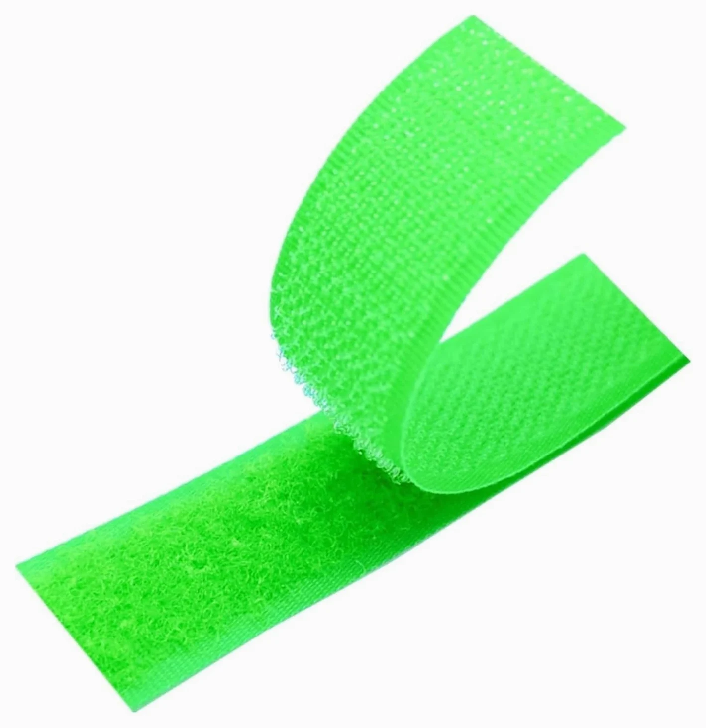 Nastro a strappo da cucire, Nastro non adesivo da cucire con gancio e anello, confezione 2 multicolori pollici(Fluorescent Green)
