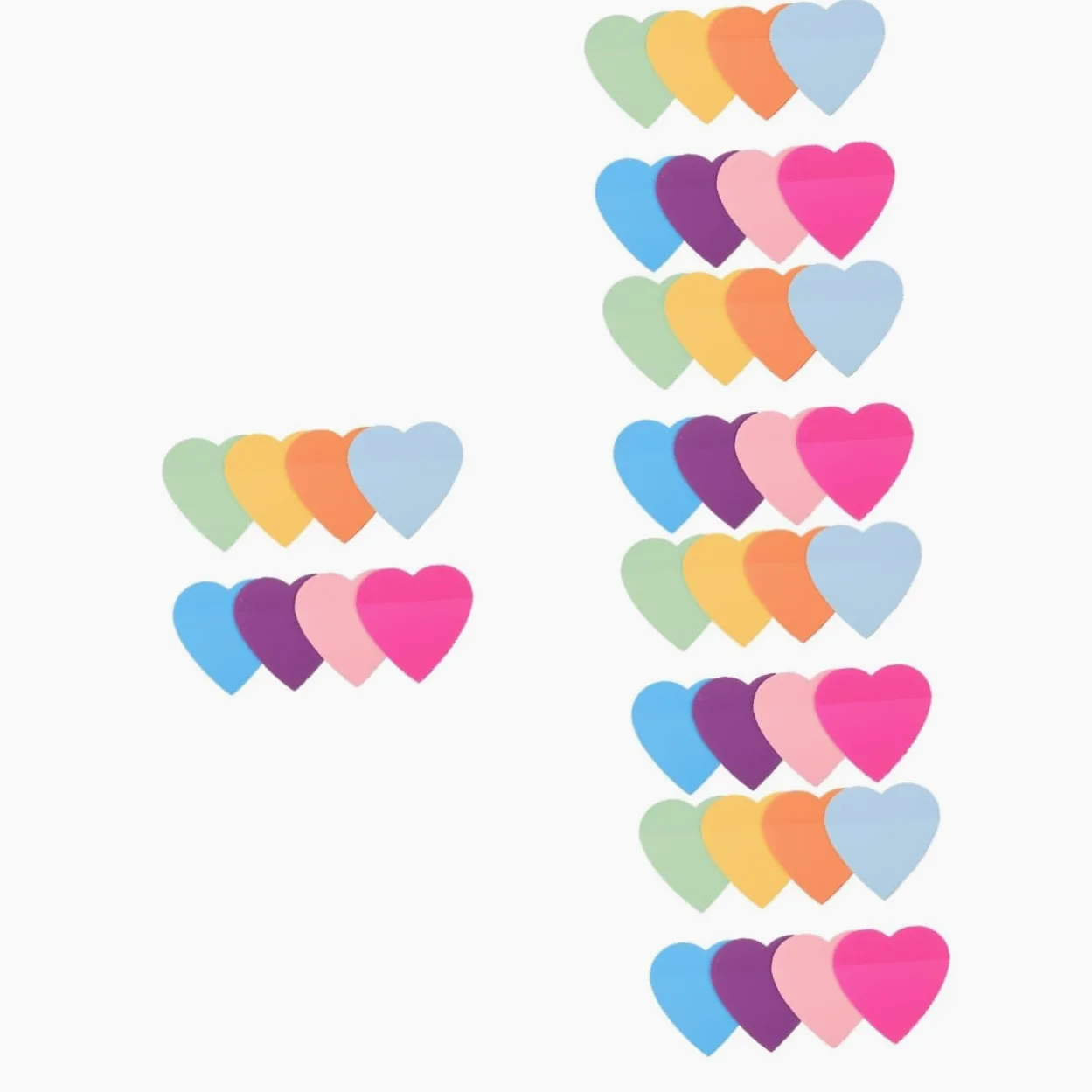 HOMSFOU 5 Pezzi Blocchetti Adesivi Colorati Note Adesive Resistenti e Riutilizzabili per Scuola e Ufficio con Design e Facile Scrittura Diverse Colorazioni Arancione