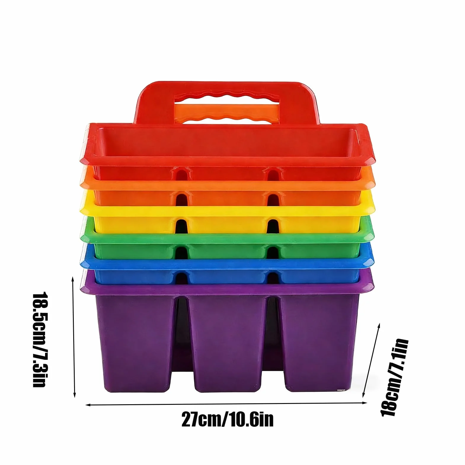 Portaoggetti da Scrivania Scomparti Multipli con Impugnatura Ergonomica | Organizer per Articoli Scolastici Per Arte Camera da Studio Matite Penne Pennarelli Ragazzi e Ragazze