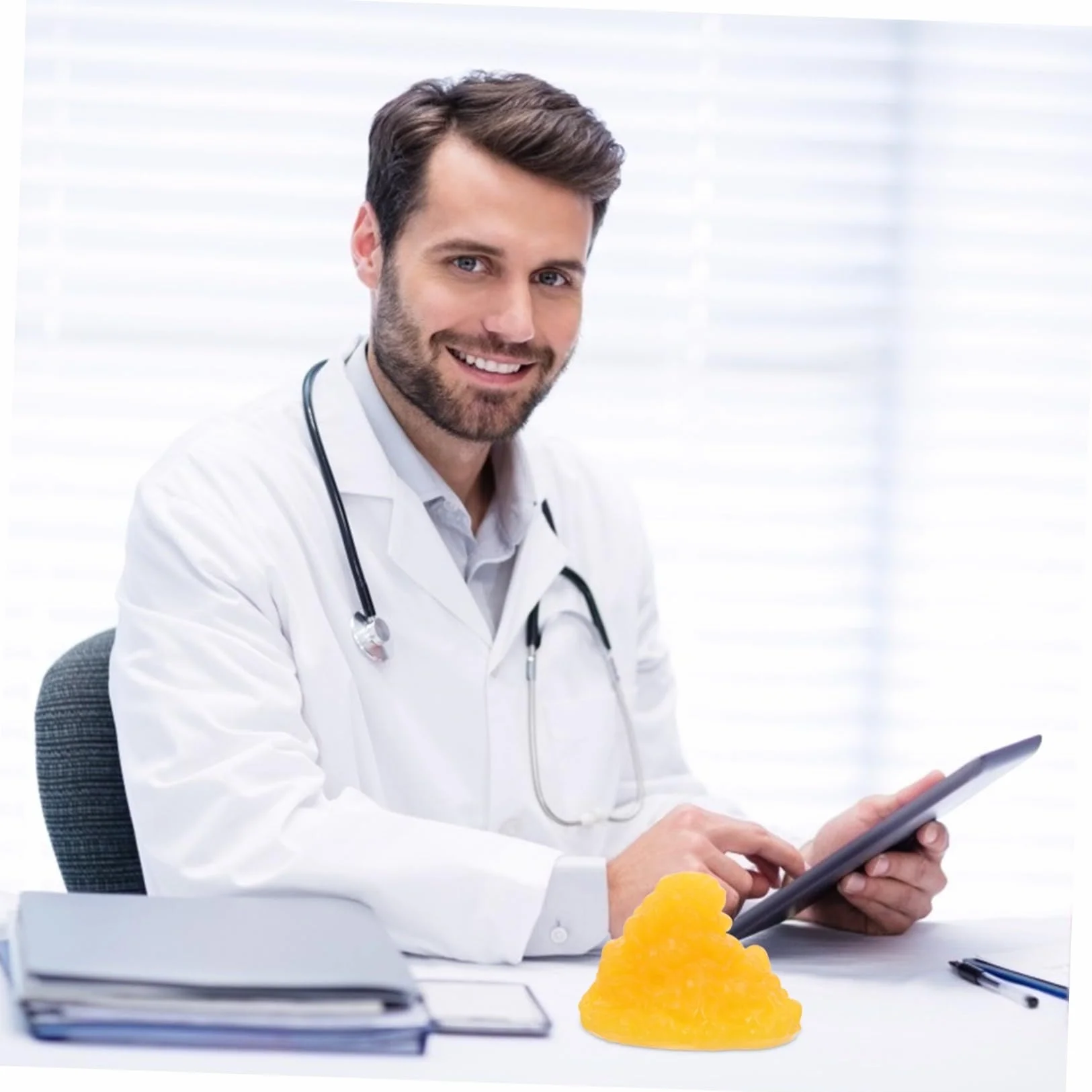 ULTECHNOVO Modello Anatomico Grasso Umano in Tpe Morbido per Studio Fisiologia e Fitness Dimostrazione Didattica per Studenti Materiale Durevole e Sicuro per Comprendere Volume e Peso del