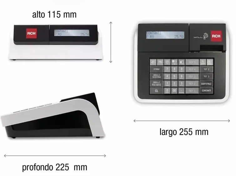 REGISTRATORE DI CASSA TELEMATICO FISCALE RCH adatto a tutte le attività,Wifi incluso collegabile a hotspot Smartphone o lan, Assistenza INCLUSA. giuseppemassaro.it