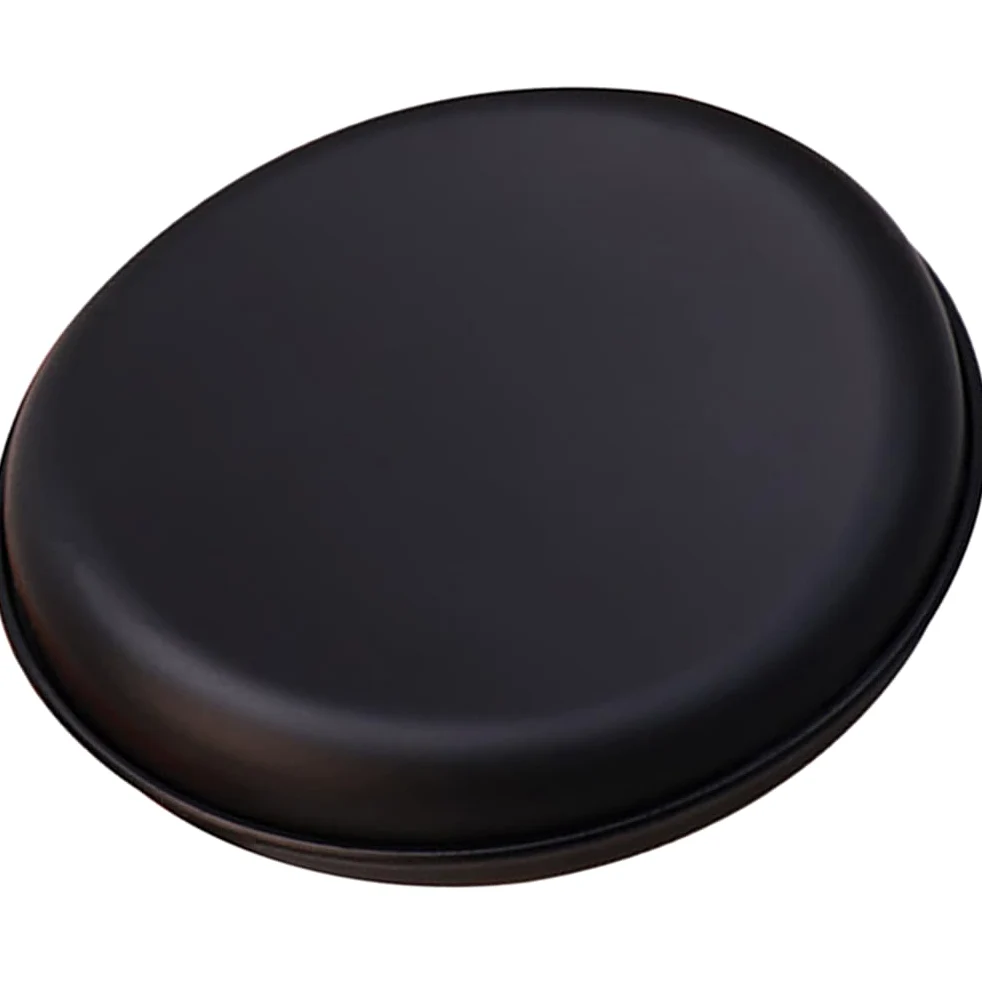 SHINEOFI Appoggio Polso Ergonomico per Tastiera e Mouse, in PU Nero, Supporto Rotondo Confortevole per Ufficio e Computer