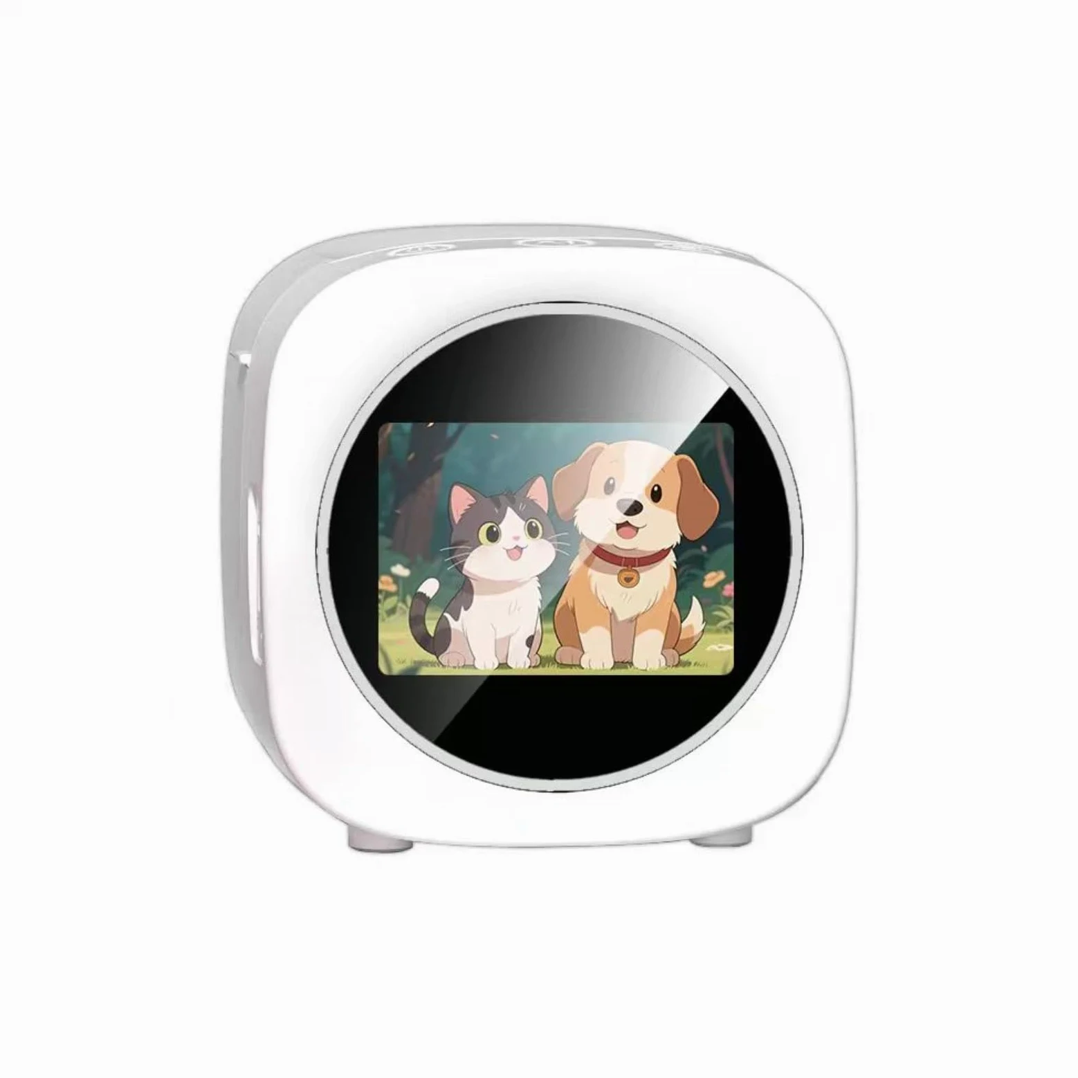Stampante per adesivi vocali AI portatile con stampa termica e funzione voce-to-immagine, design compatto in ABS-PC con 3 rotoli per appunti, diari, scrapbooking, rosso, ideale per (bianco)
