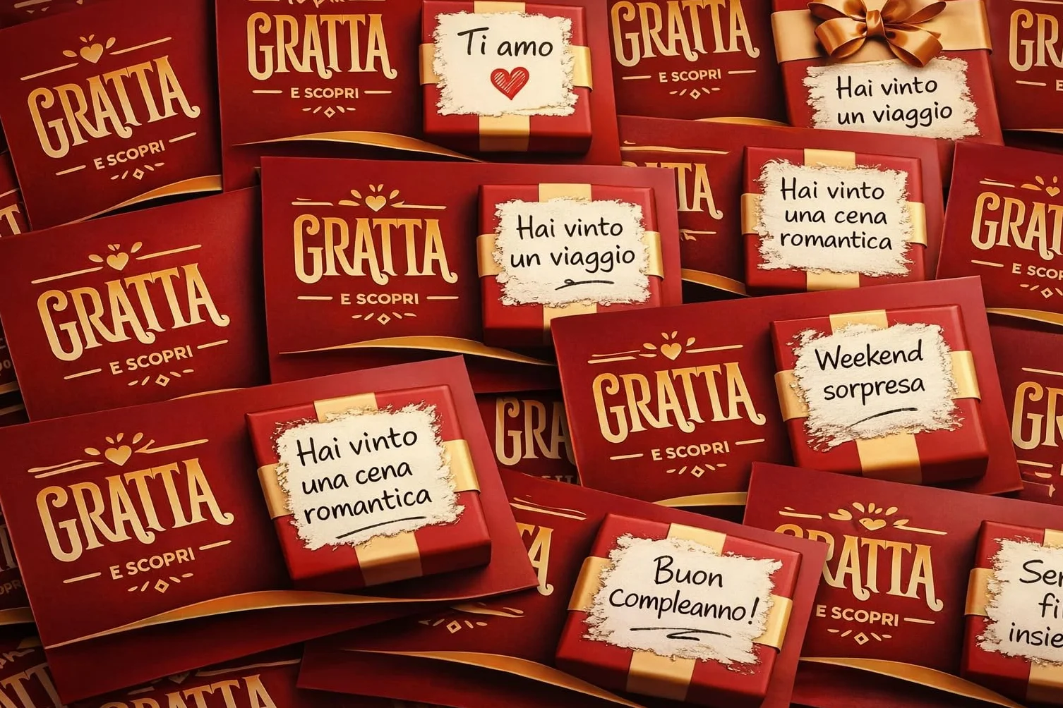 GHIBLI Biglietti Gratta e Vinci Personalizzati per Feste Compleanni Natale Matrimoni Regali