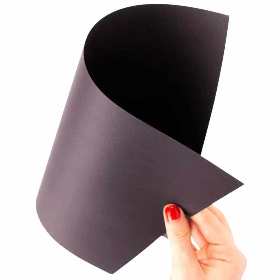 Craftelier 25 Fogli Cartoncino Nero A4 250gsm Liscio per Fustellatura, Biglietti, Scrapbooking