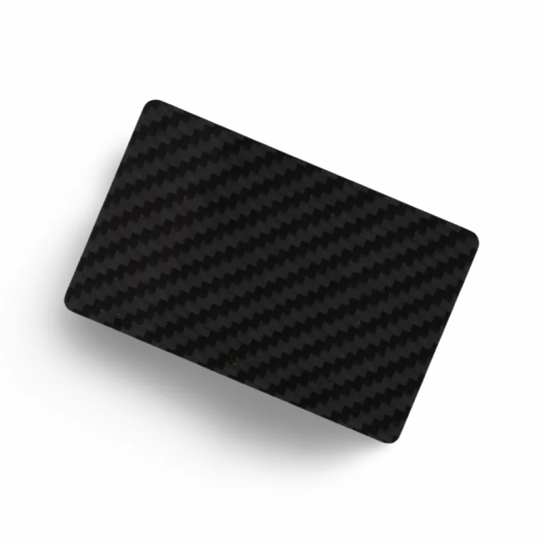 M&M SMARTEK Carbon Card w prawdziwym włóknie węglowym, format EC/karty kredytowej, 2 aluminiowe tuby