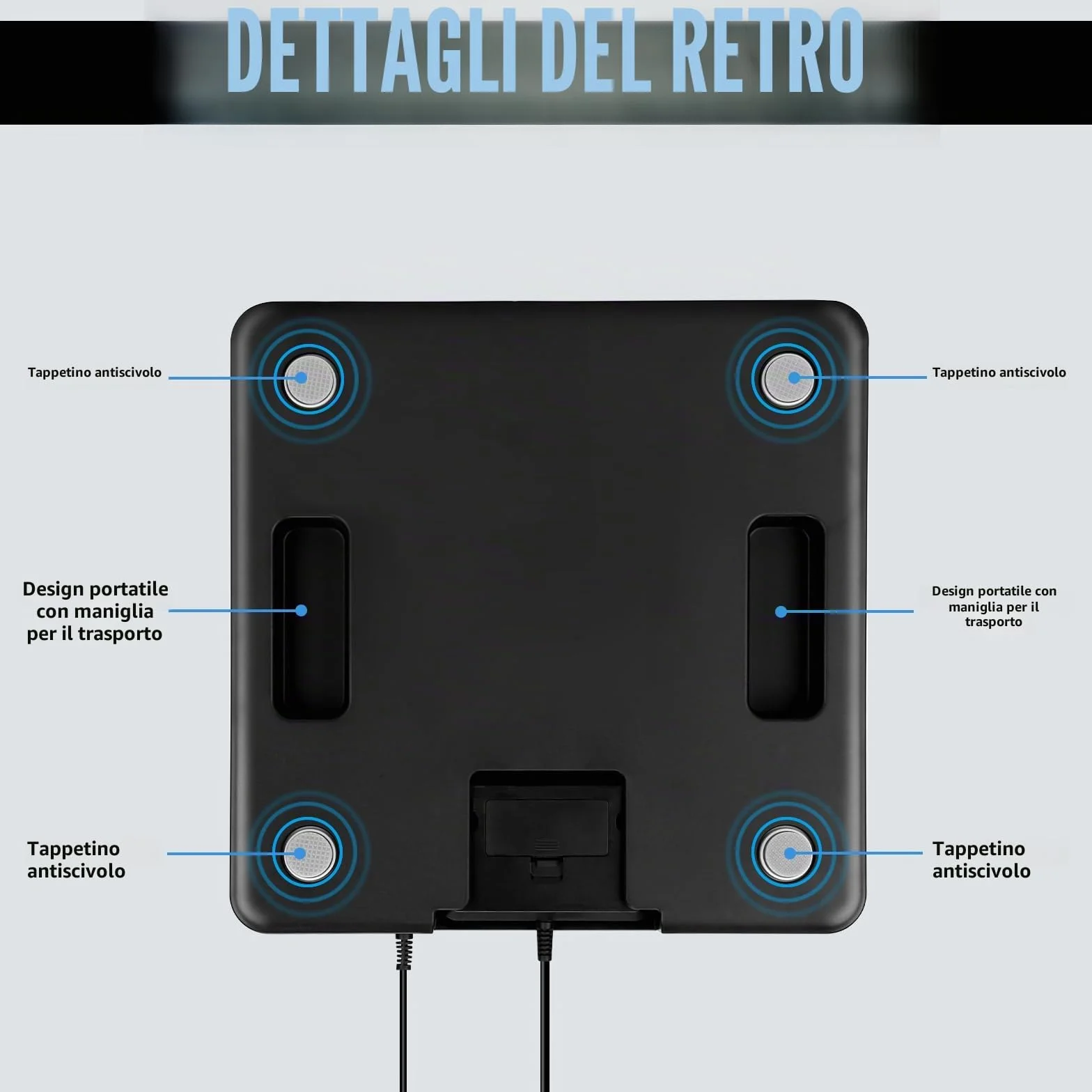 Bilancia Postale Digitale 200kg/440lb 10g/0,35oz con Display LCD e Tara