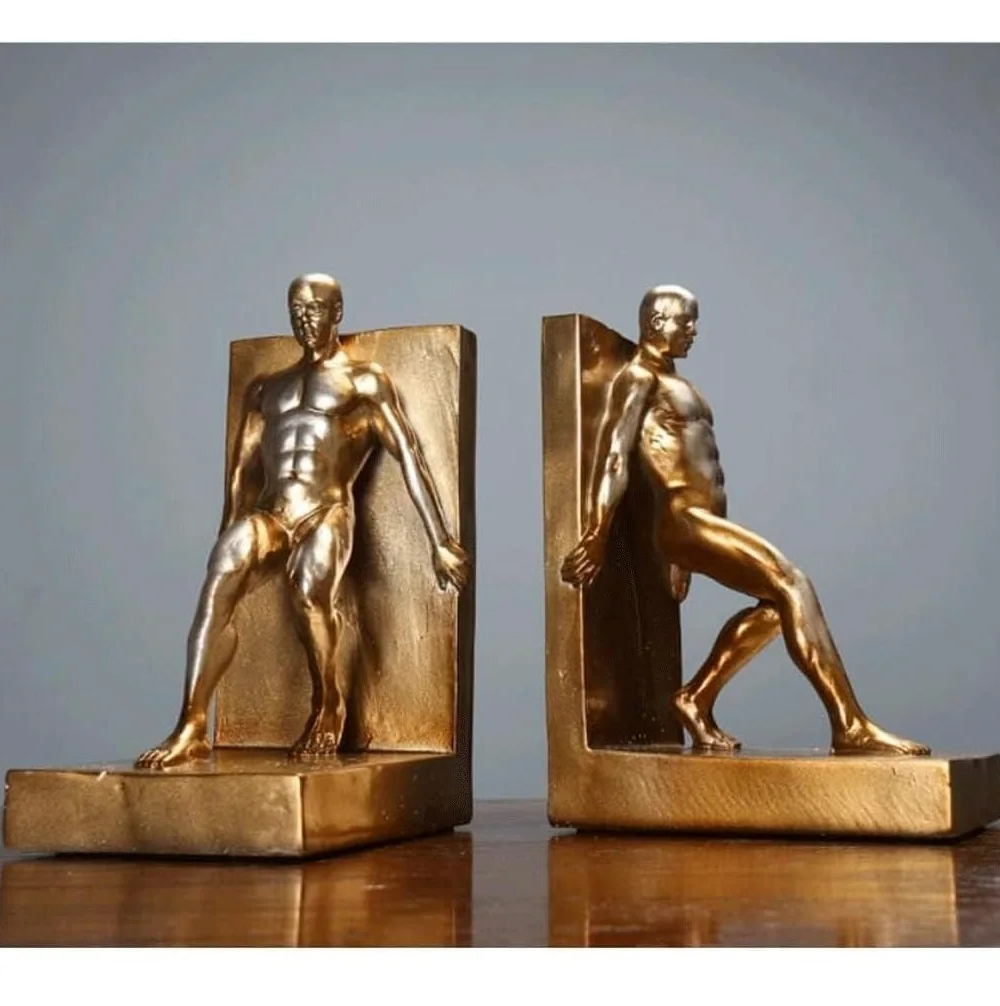 Reggi Libri, Fermalibri Fermalibri in metallo Figure fermalibri decorativi con incisione per tenere libri Tappi per d'arte Ufficio Casa Scrivania