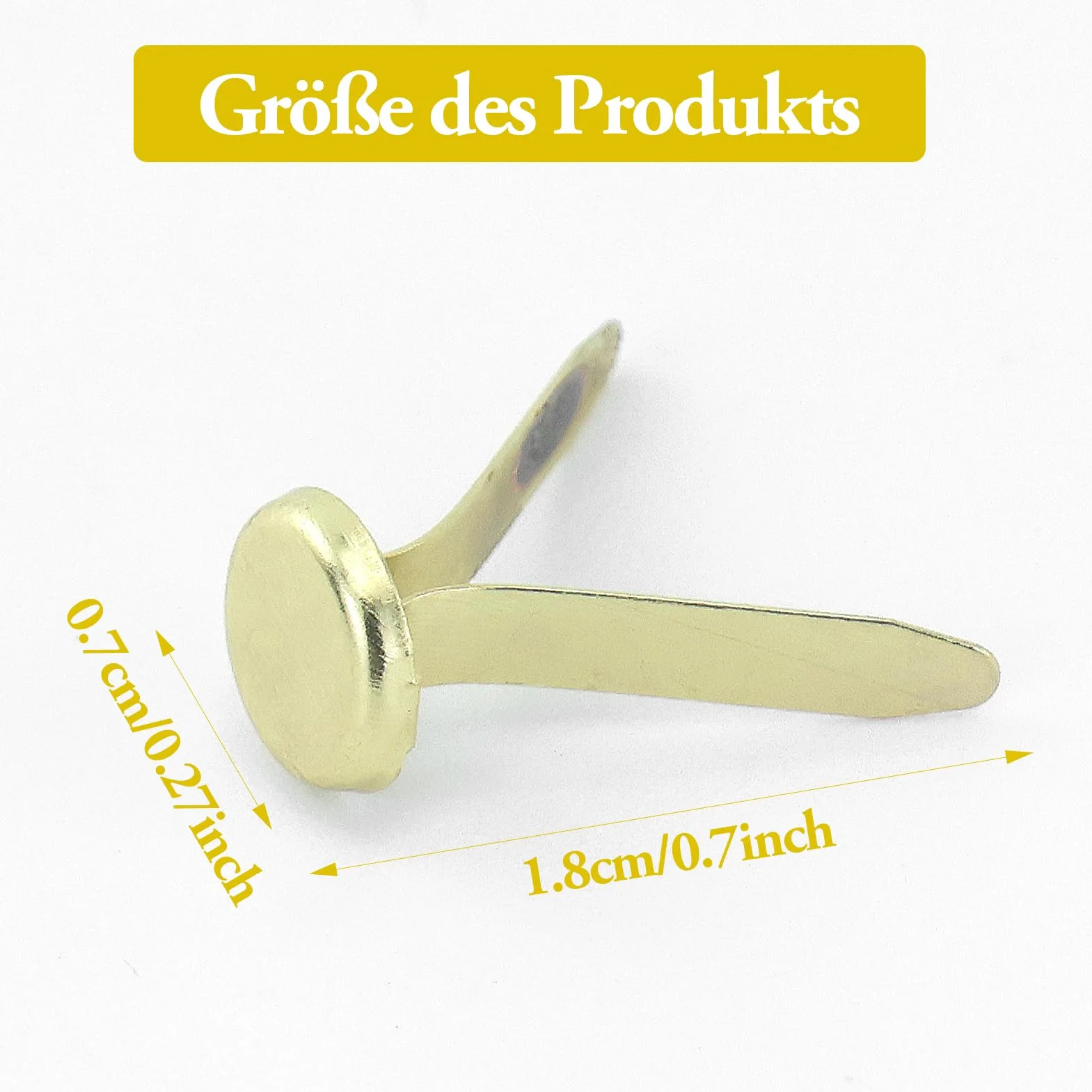 Mini Spille Dorate 120 Pezzi, Fermacampioni Piccoli per Carta, Oro, Forniture per Ufficio