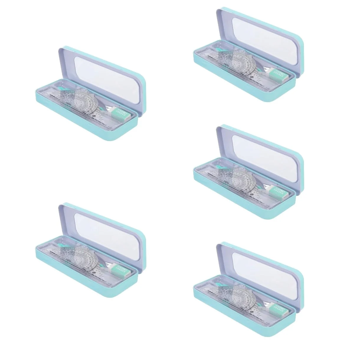 SHINEOFI 5 Set insieme della bussola kit di materiale scolastico kit di disegno tecnico gadget scuola school supplies fornitura di disegni di architettura compasso e goniometro addominali