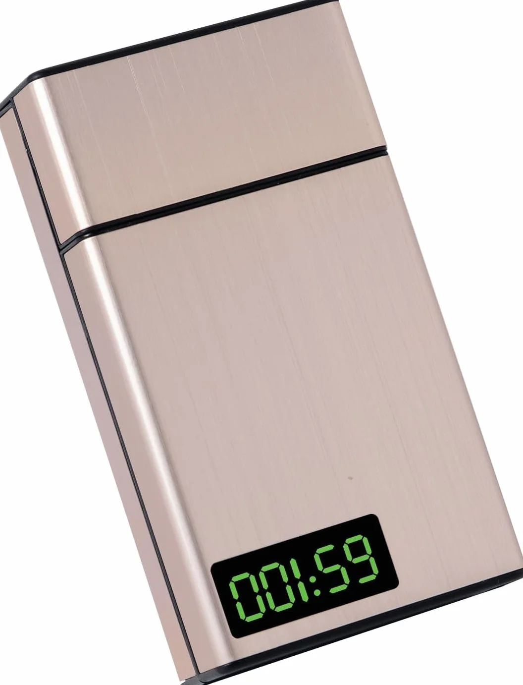 Scatola con lucchetto a tempo, piccolo contenitore con display LCD 999 ore, scatola di chiusura portatile con blocco timer per riporre oggetti, rompere cattive abitudini, carte di credito, contanti