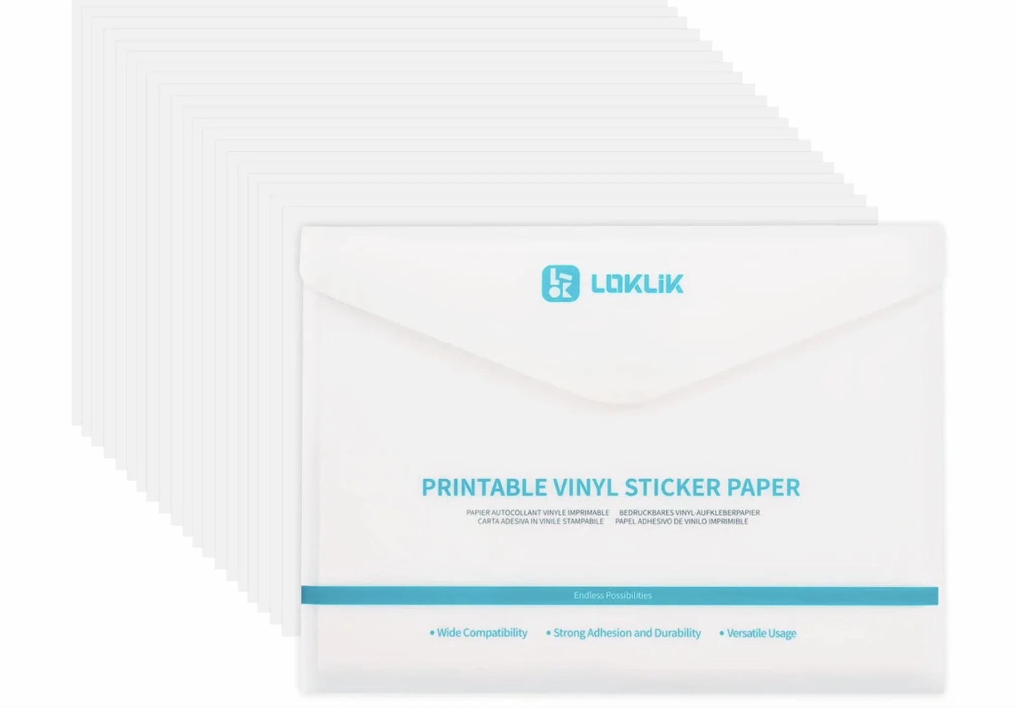 LOKLiK A4 Carta adesiva vinile opaca 20 fogli