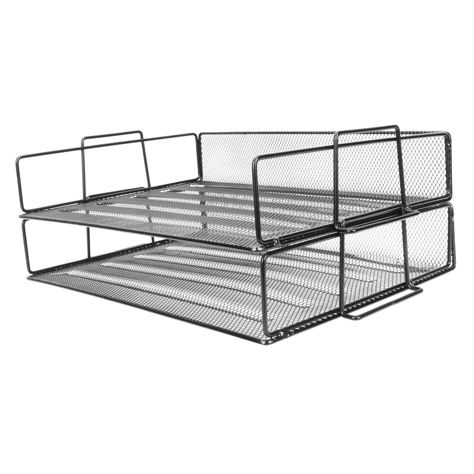 STOBOK Organizer Per Documenti Metallo Da Scrivania Strati Portafile Impilabile Per Ufficio Struttura Robusta Per Archiviazione Documenti e Materiale Da Studio Design Pratico Per Desktop