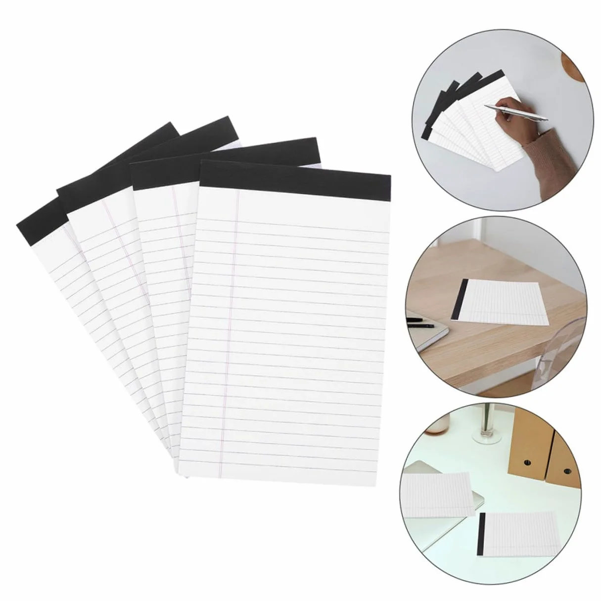 Blocco Note Portatile A5 8 Quaderni da 50 Fogli Ciascuno, Fogli a Righe, Design Delicato e Semplice, Facile da Usare per Annotazioni e Memorizzazioni