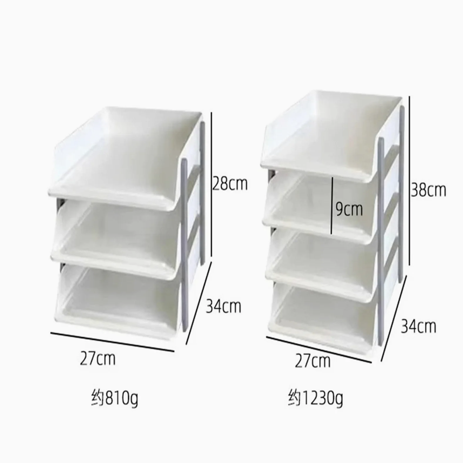 Vassoio Per Lettere Rack Di Archiviazione File Desktop | Materiali for ufficio Scaffale for libri con cornice for scatola di immagazzinaggio for cartelle A4 multistrato(4 floors)