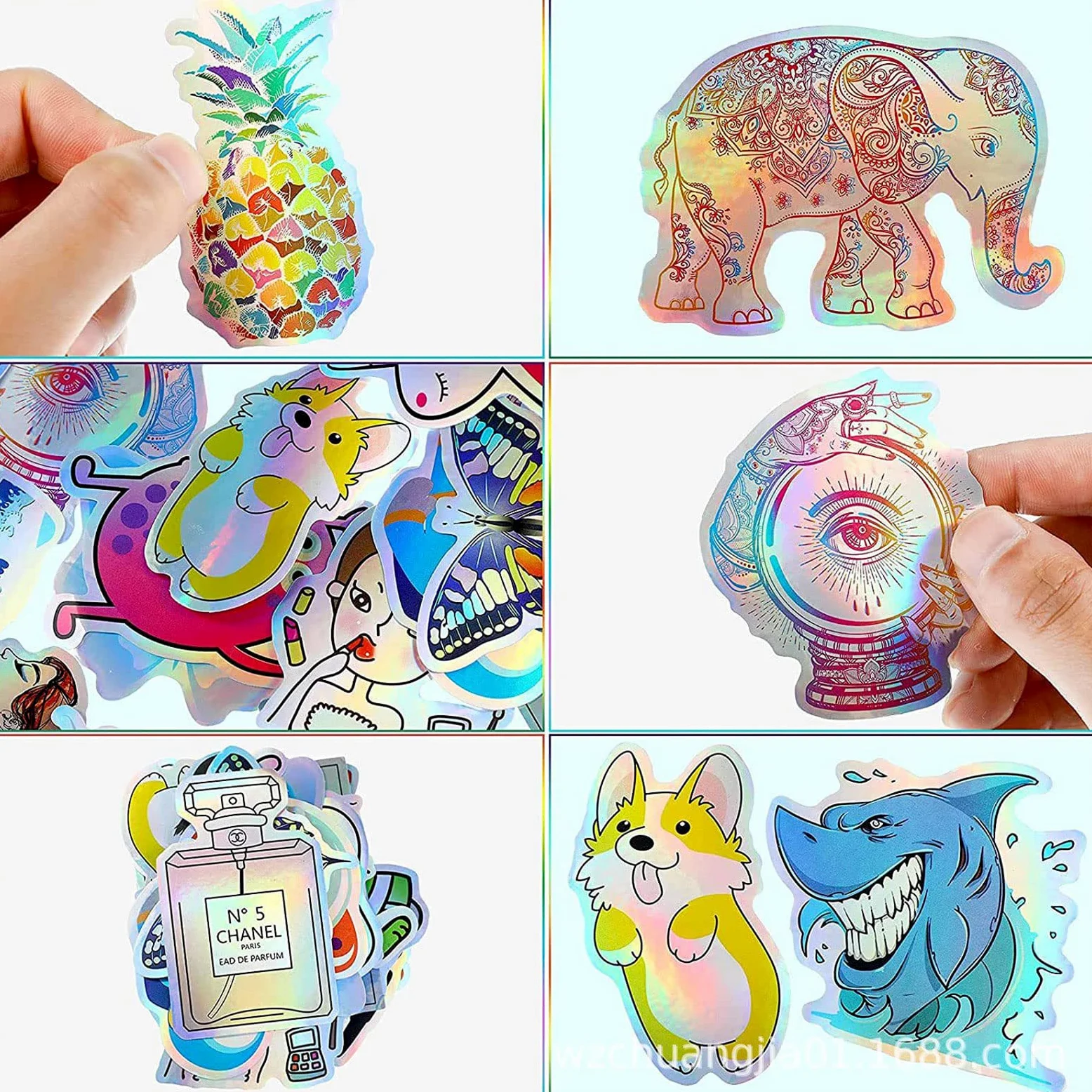 20Pcs A4 Arcobaleno Carta adesiva Stampabile Carta Adesiva Si Asciuga Rapidamente Impermeabile Adesivo per Stampa Trasparente Carta Adesiva per Stampante Lucida per Stampante Impermeabile Impermeabile