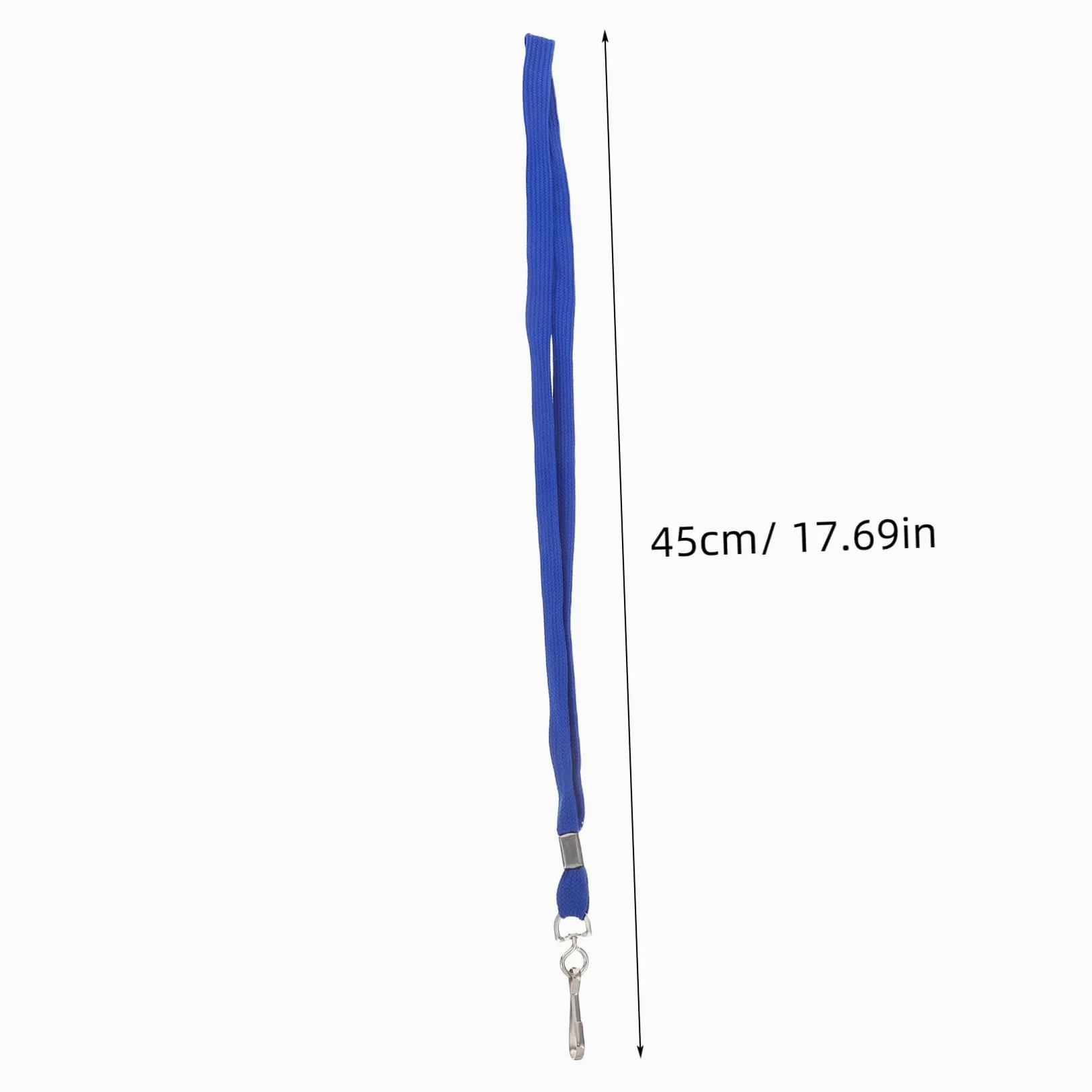 100 pezzi Cordini Porta Badge da Collo Blu con Gancio Staccabile Cinghie Sicure per Targhette e Id per Ufficio Scuola e Eventi