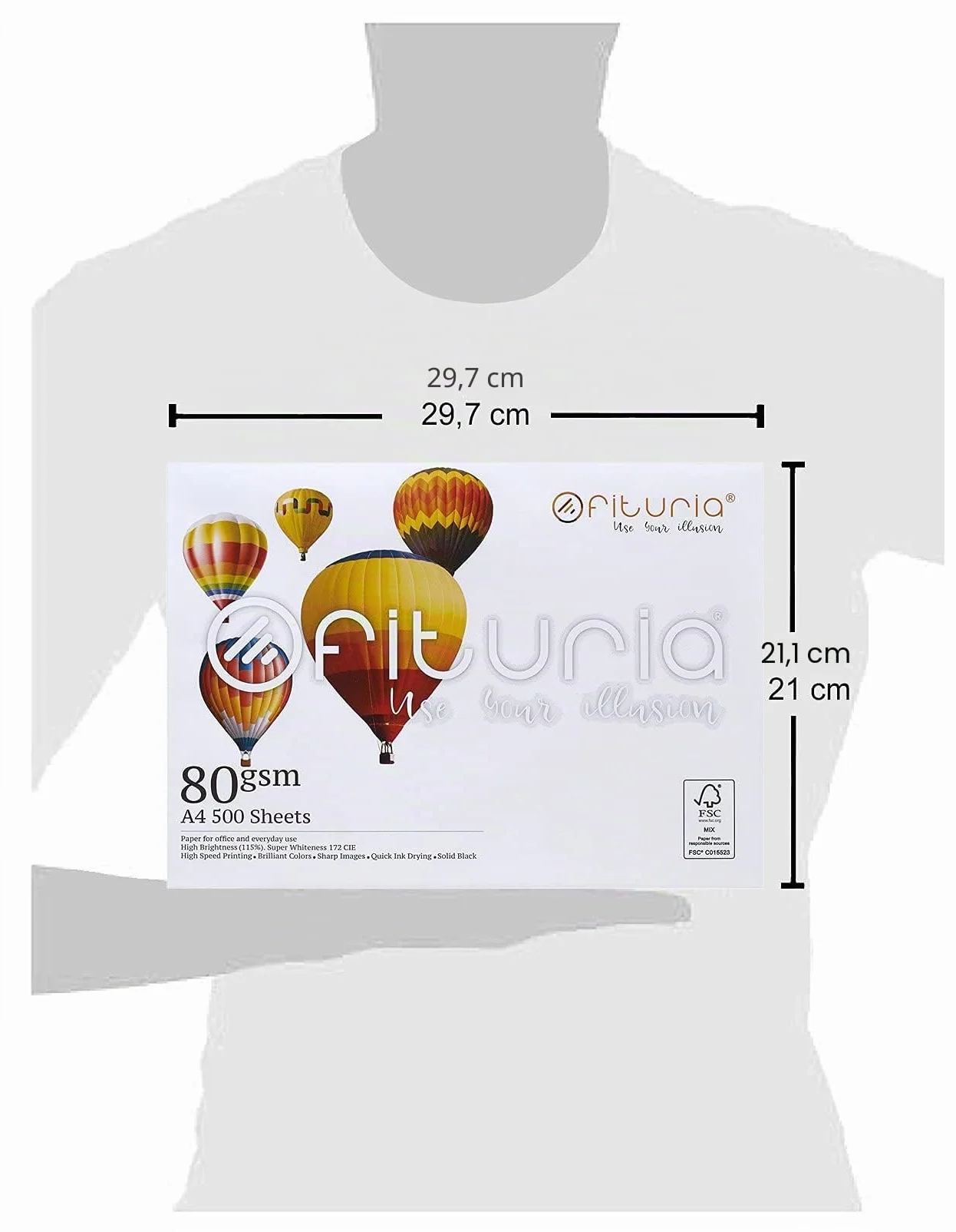 OFITURIA Carta multiuso A4 80 gms 500 fogli