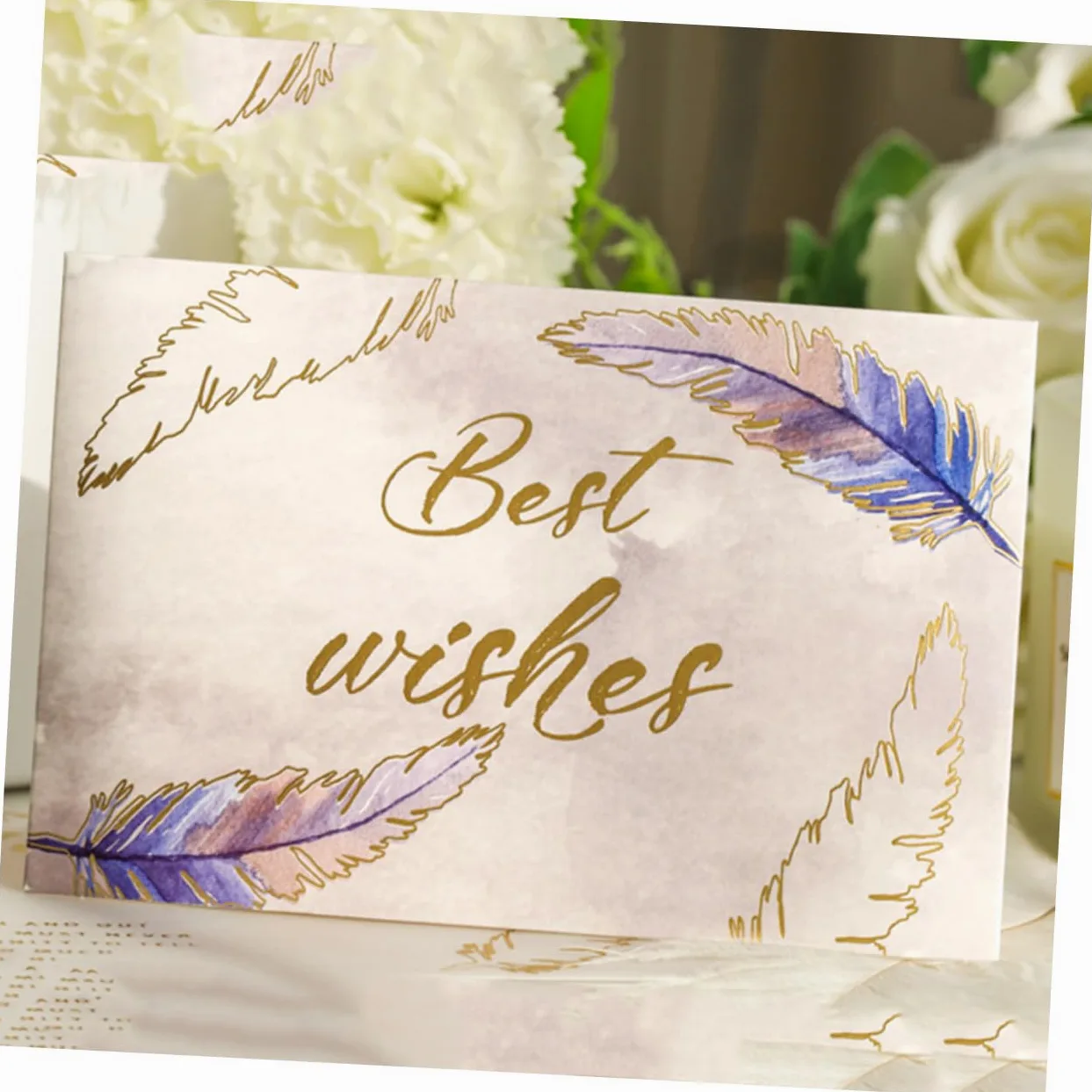 Tofficu 72sets Biglietti Gildati Con Buste Design Per e Anniversari Biglietti Compleanno e Congratulazioni Casual