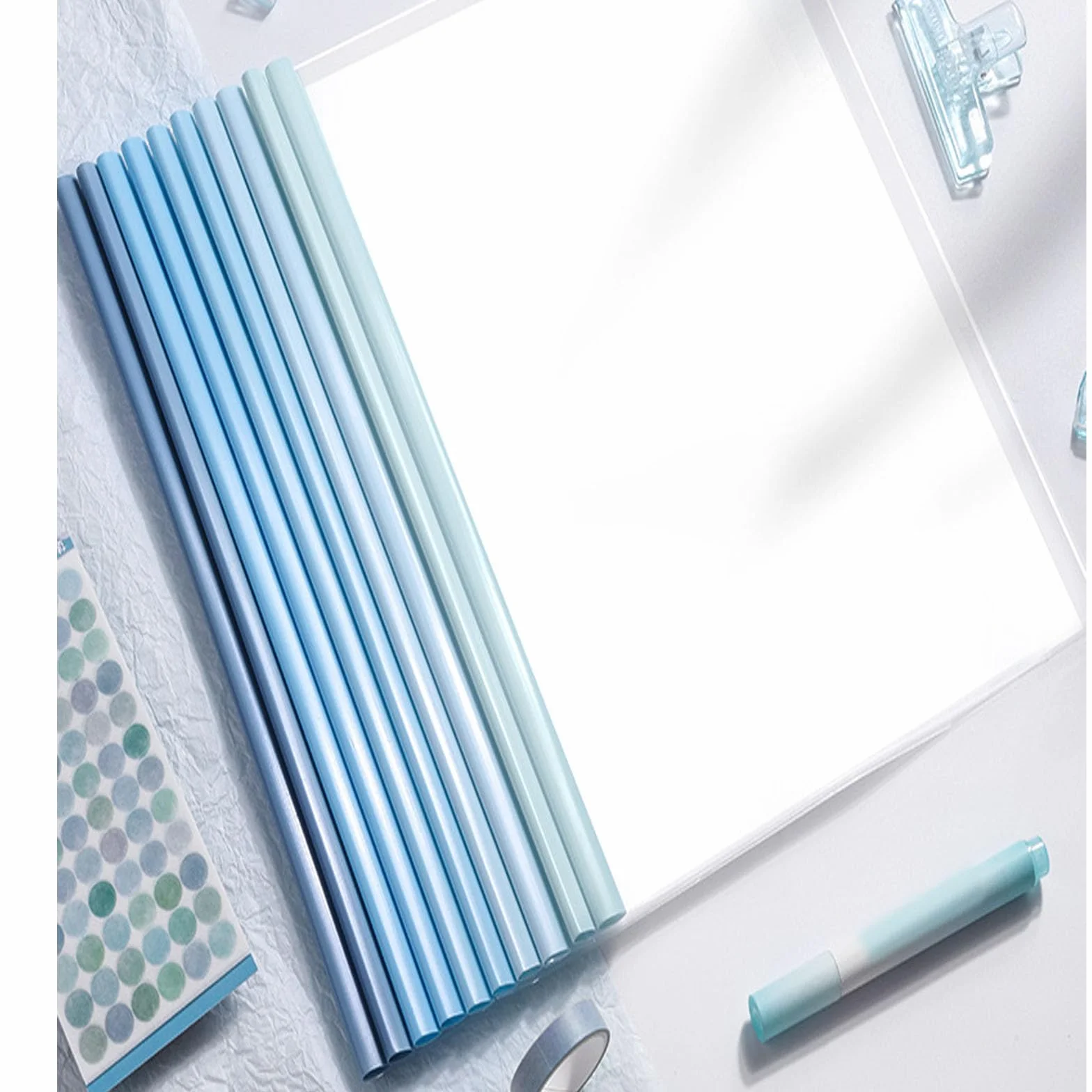 Copertine Trasparenti A4 per Rilegatura, Plastica Copertina Rapporto con Barra Scorrevole, 10 Pezzi