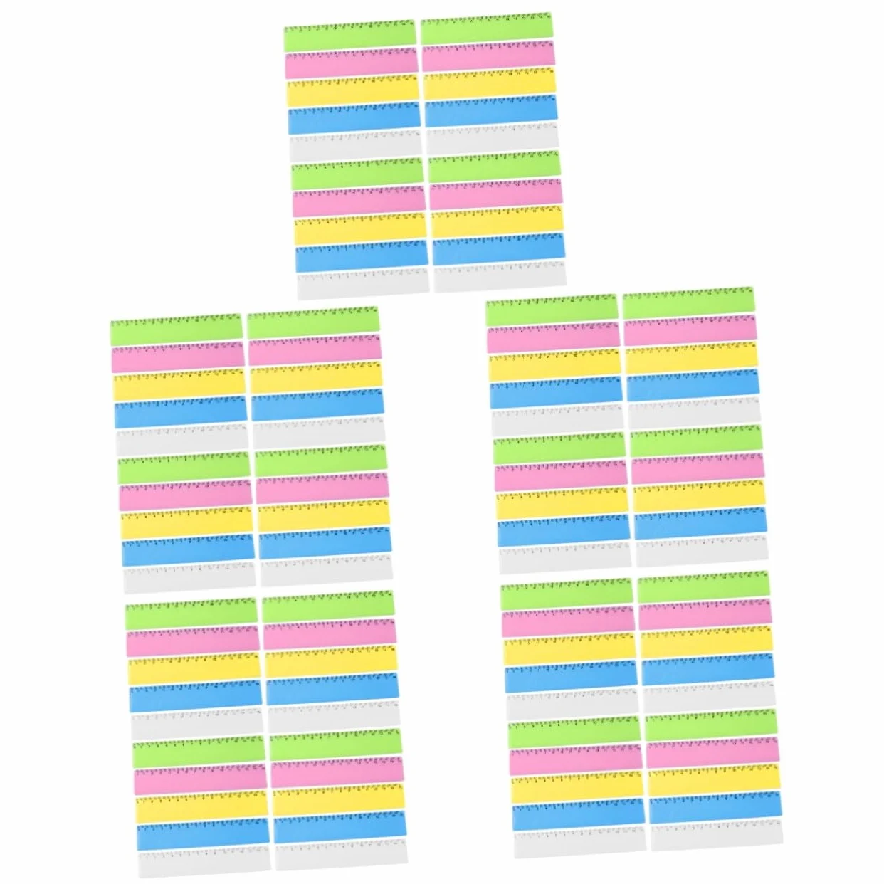Uonlytech 5 Set Righello Colorato Governate Sovrani Portatili Sovrano Trasparente Sovrano Studente Righelli Colorati Degli Studenti Governante Della Scuola Plastica 25 Pezzi * 5