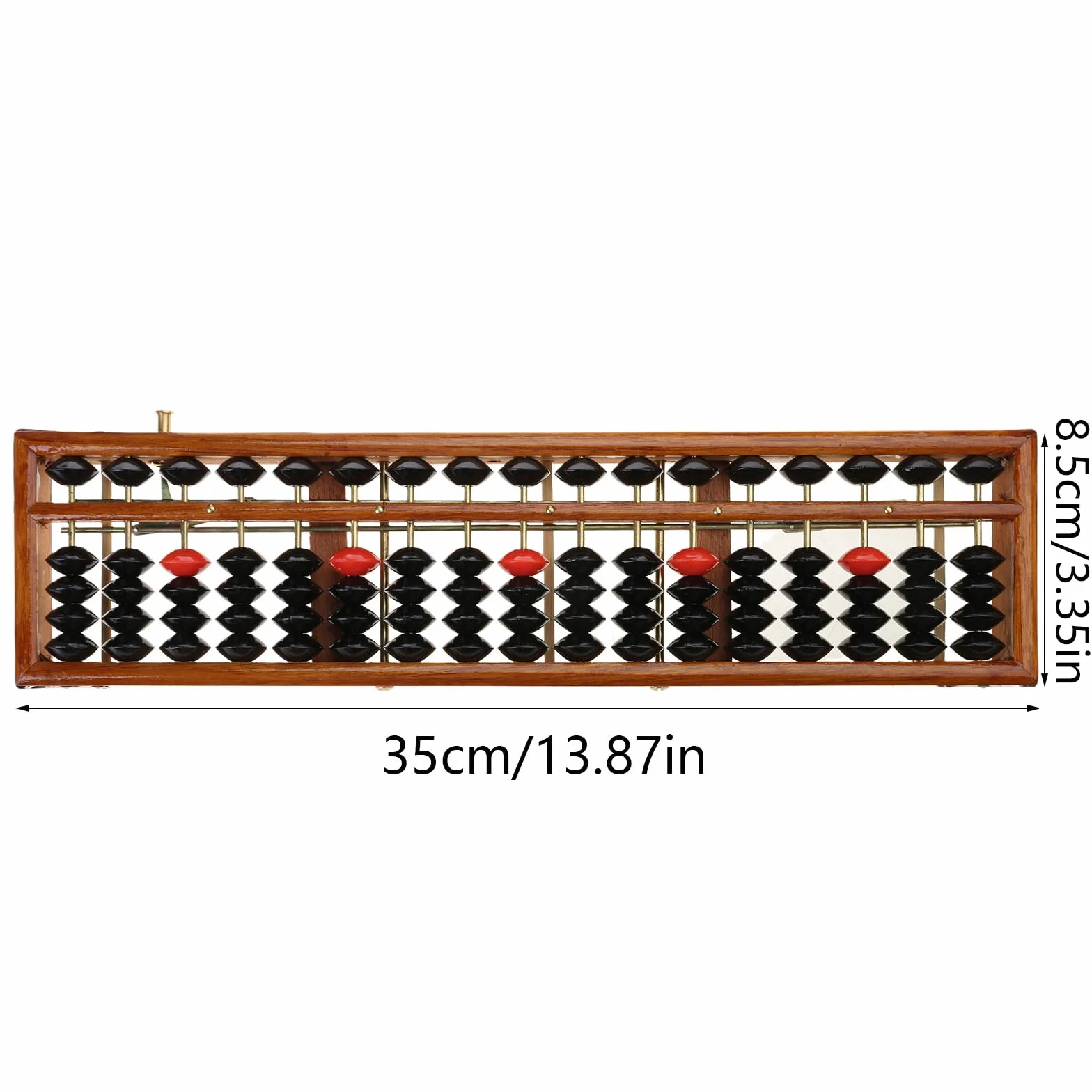 17 cifre in legno Soroban Standard Abaco cinese Calcolatrice Conteggio Matematica Learni Soroban Abaco per bambini