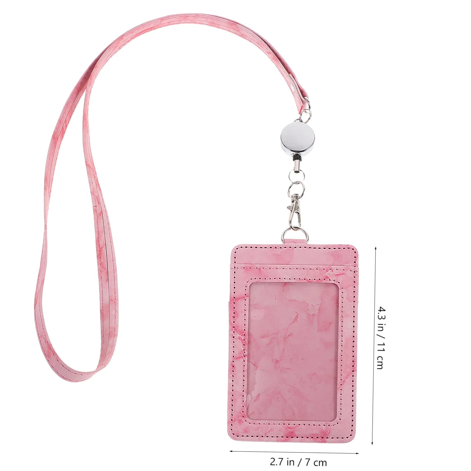 STOBOK 5sets Porta Badge Con Laccetto Copertura Id Retrattile Trasparente Per Lavoro Scuola e Eventi Di Ottimo Per Carte Di Identità Pass e Badge Professionali