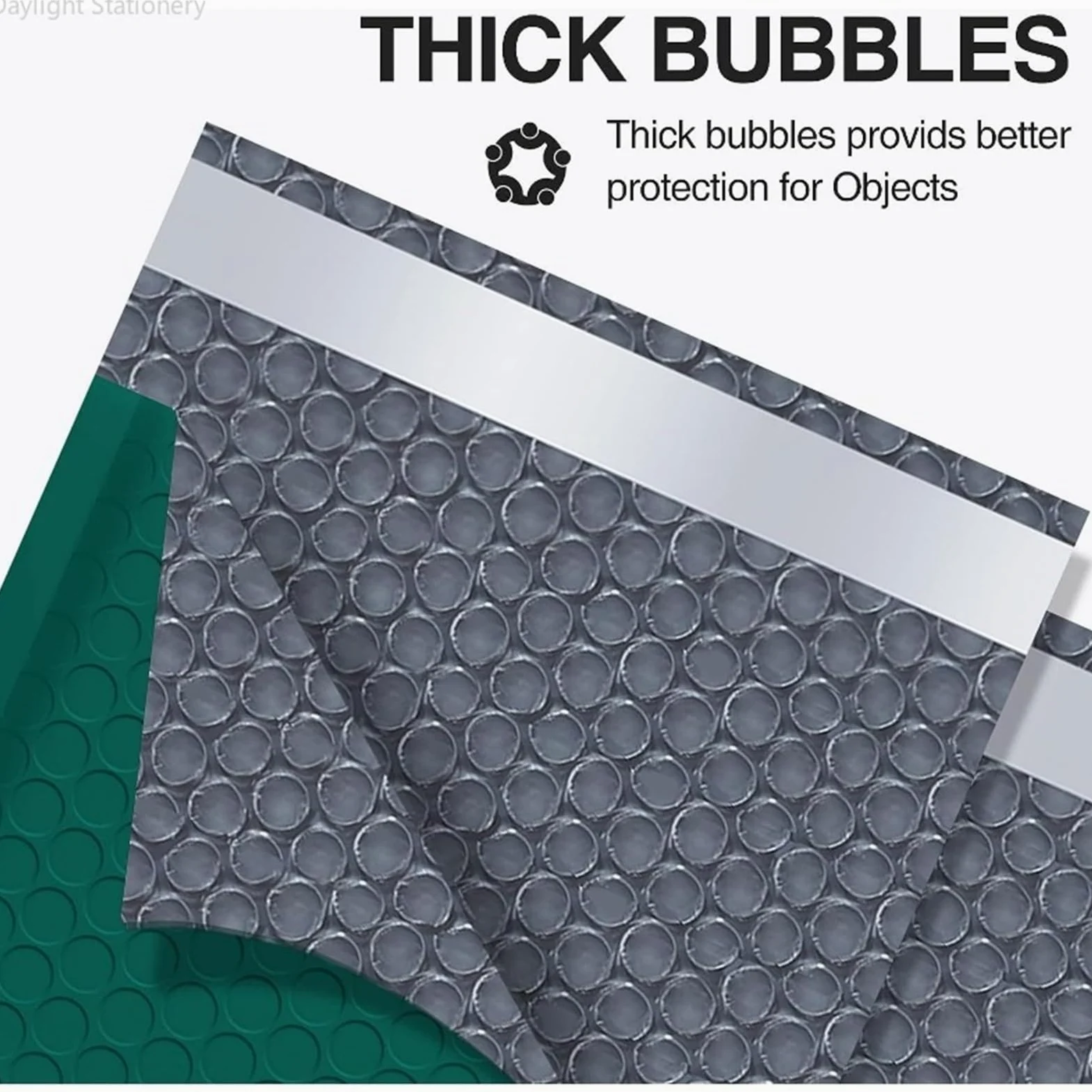 Buste Imbottite 50Pcs Green Bubble Mailer Bubble Padded Mailing Envelopes Mailer Poly for Packaging Self Seal Shipping Bag Bubble Padding (Color : 100 pcs 20.5X 28)
