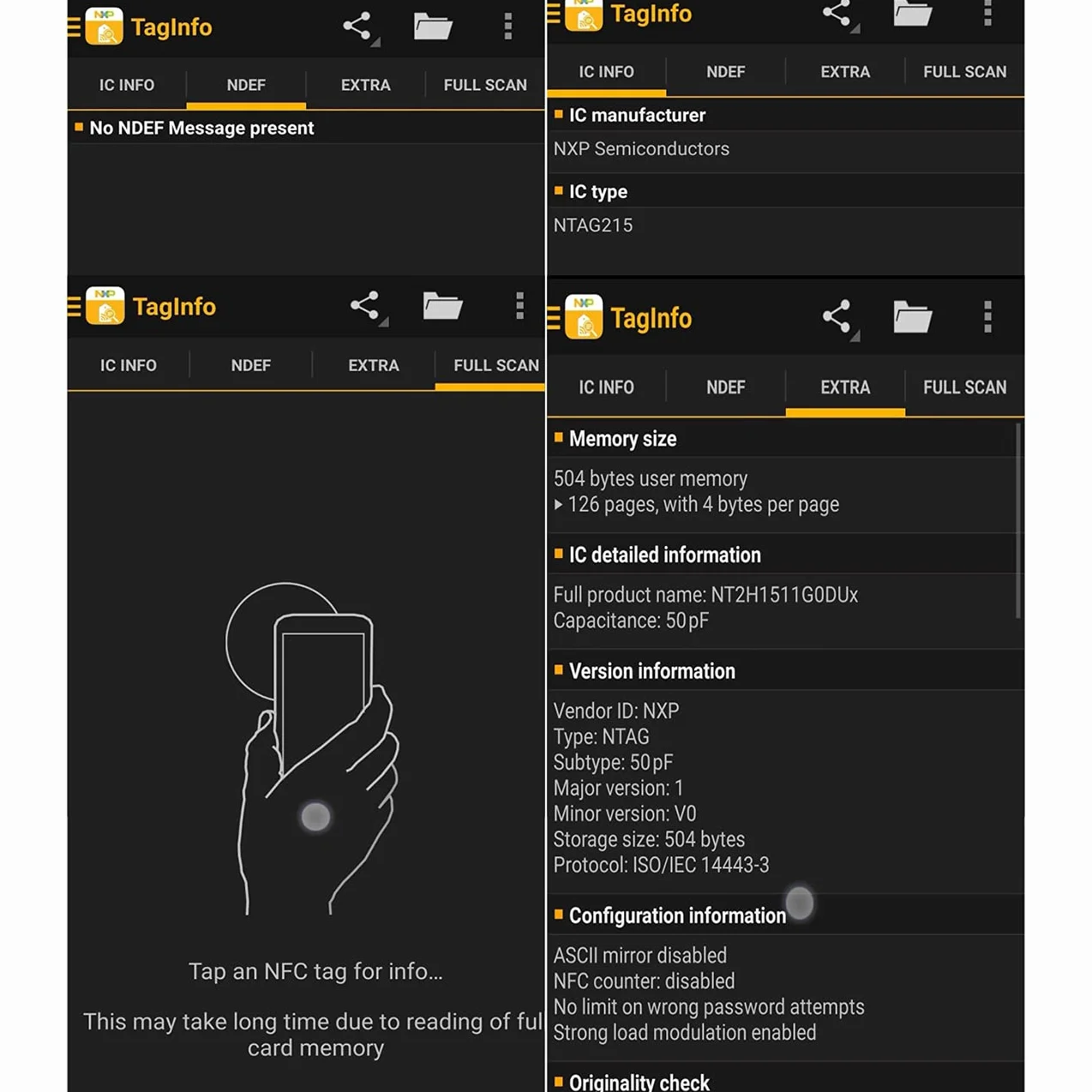 NFC Carta Programmabile Ntag215 30 Pezzi 504 Byte di Memoria