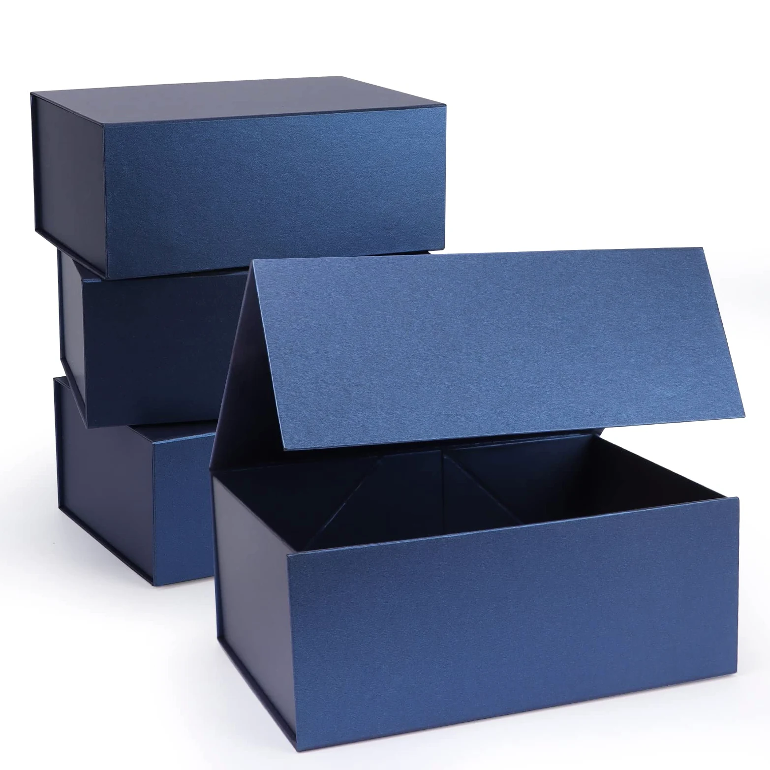 Giftgarden Confezione da 4 scatole regalo blu 20,5 x 12,5 x 10,1