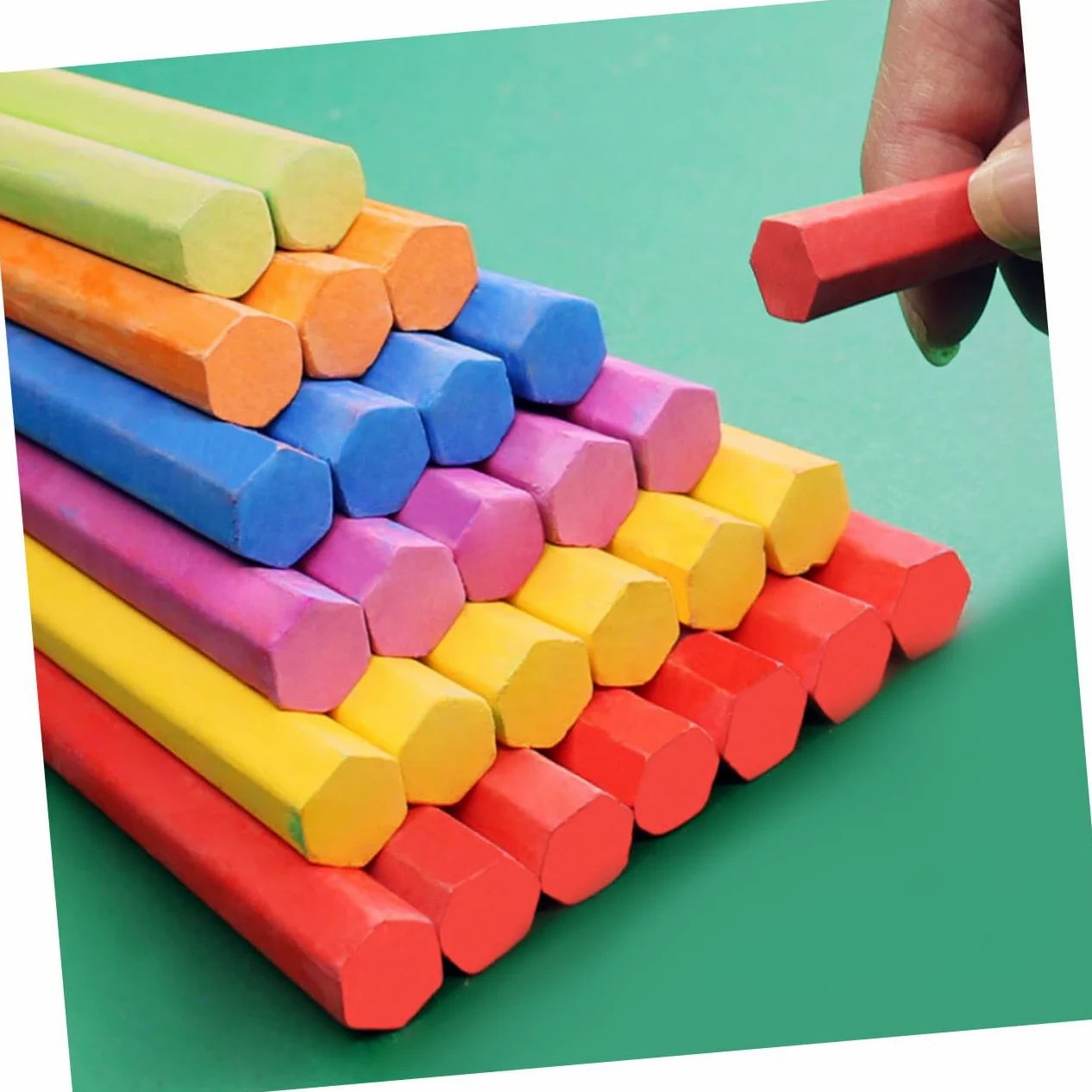 NUOBESTY Gessetti per Lavagna senza Polvere Colorati per Scuola e Casa 3 Confezioni