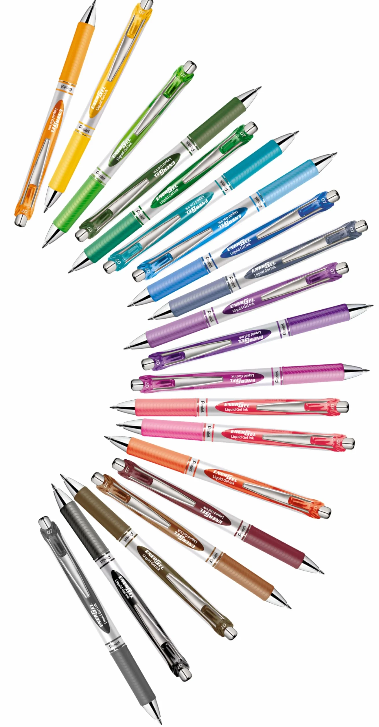 Pentel EnerGel BL77 Penna roller gel 0,7 mm Nero 1 Pezzo